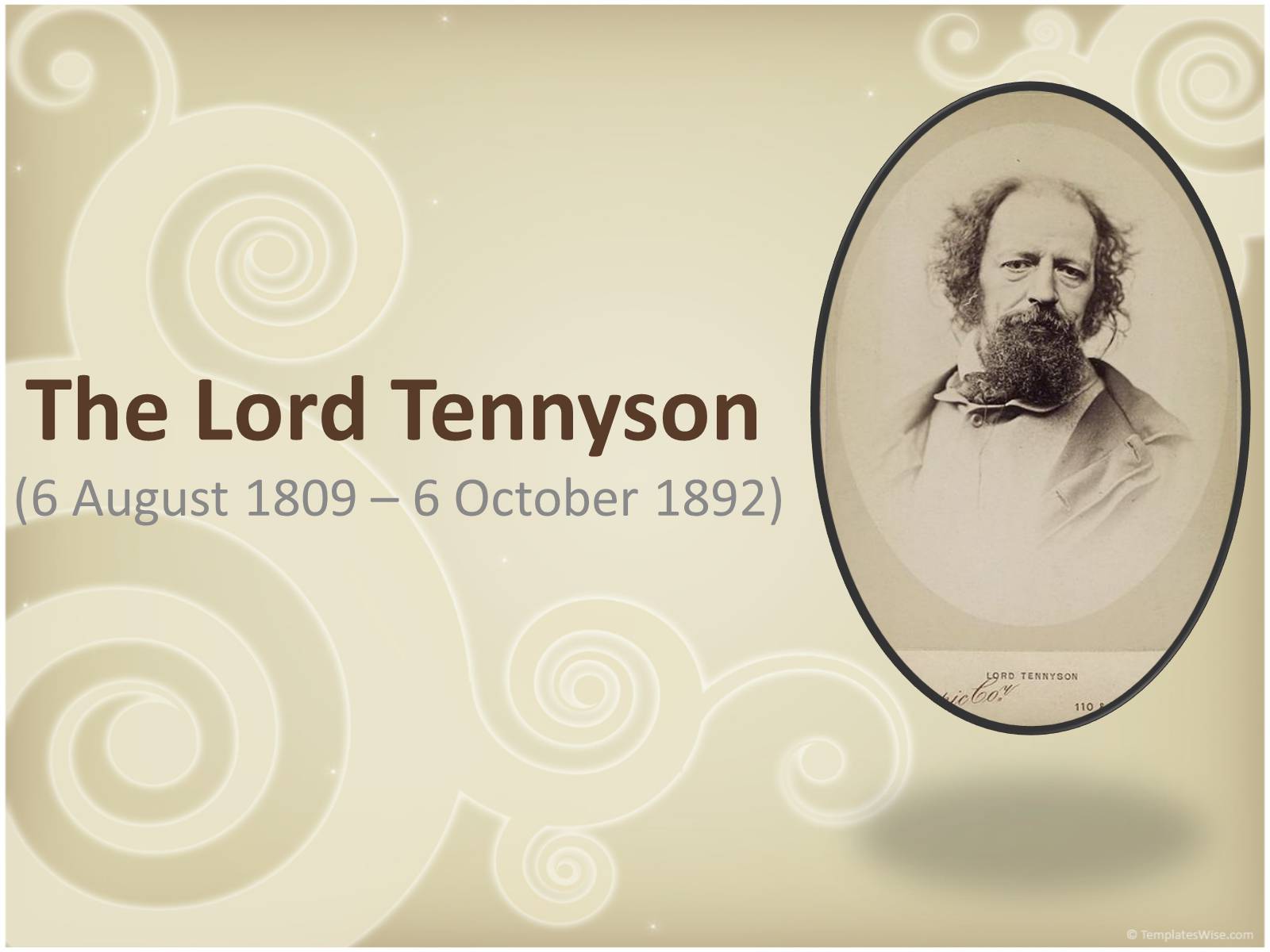 Презентація на тему «The Lord Tennyson» - Слайд #1