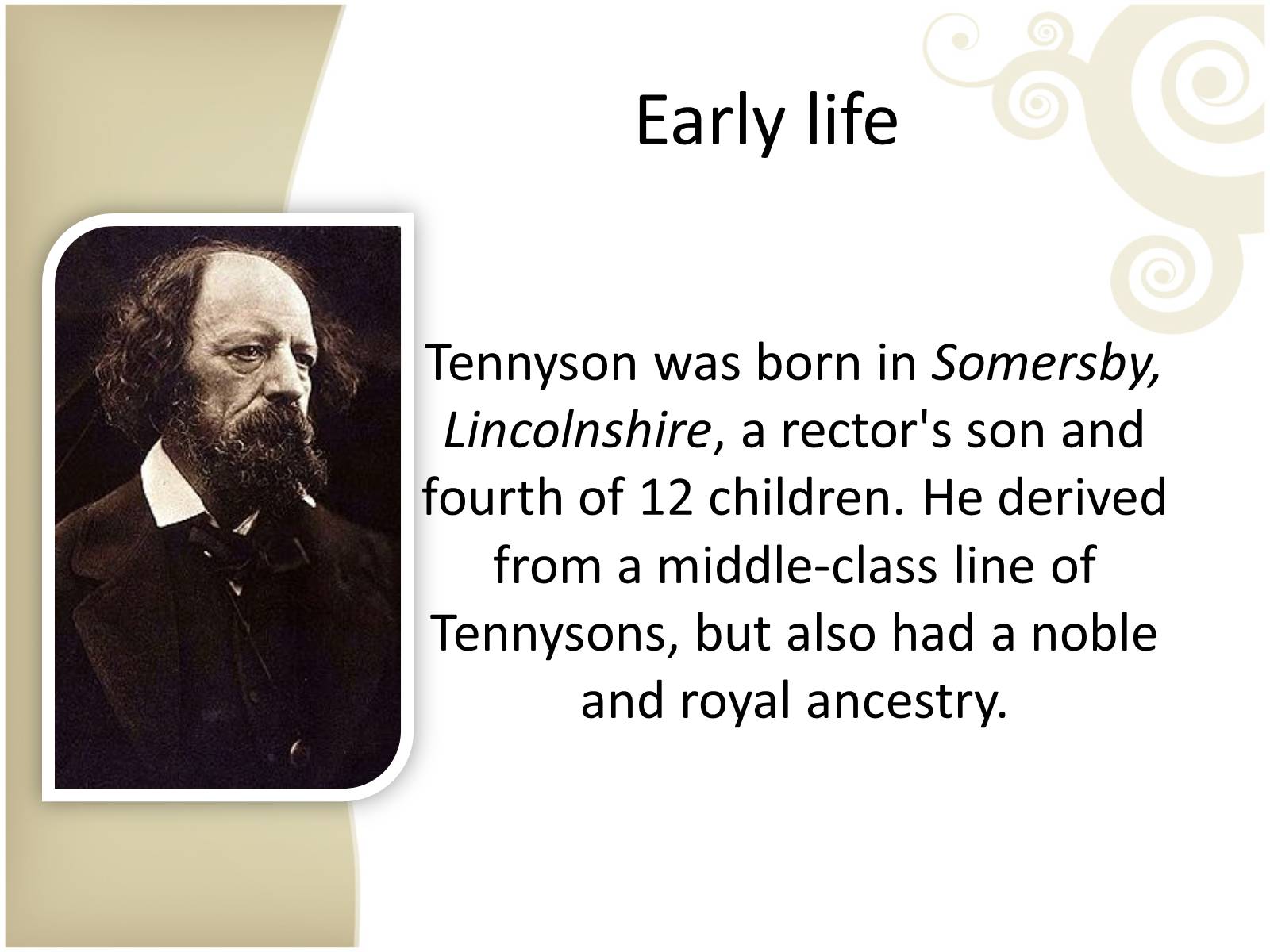 Презентація на тему «The Lord Tennyson» - Слайд #2
