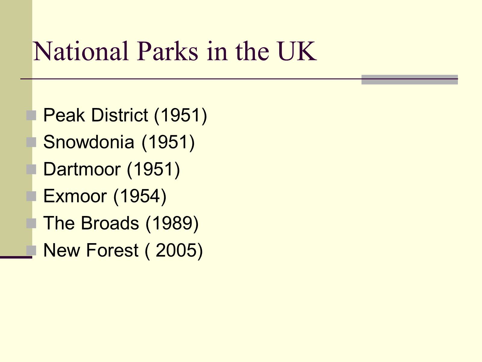Презентація на тему «National Parks of the UK» - Слайд #4