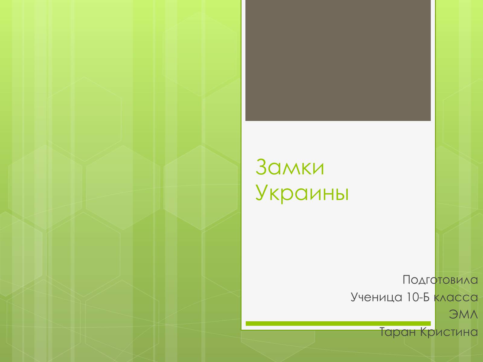 Презентація на тему «Замки України» (варіант 4) - Слайд #1