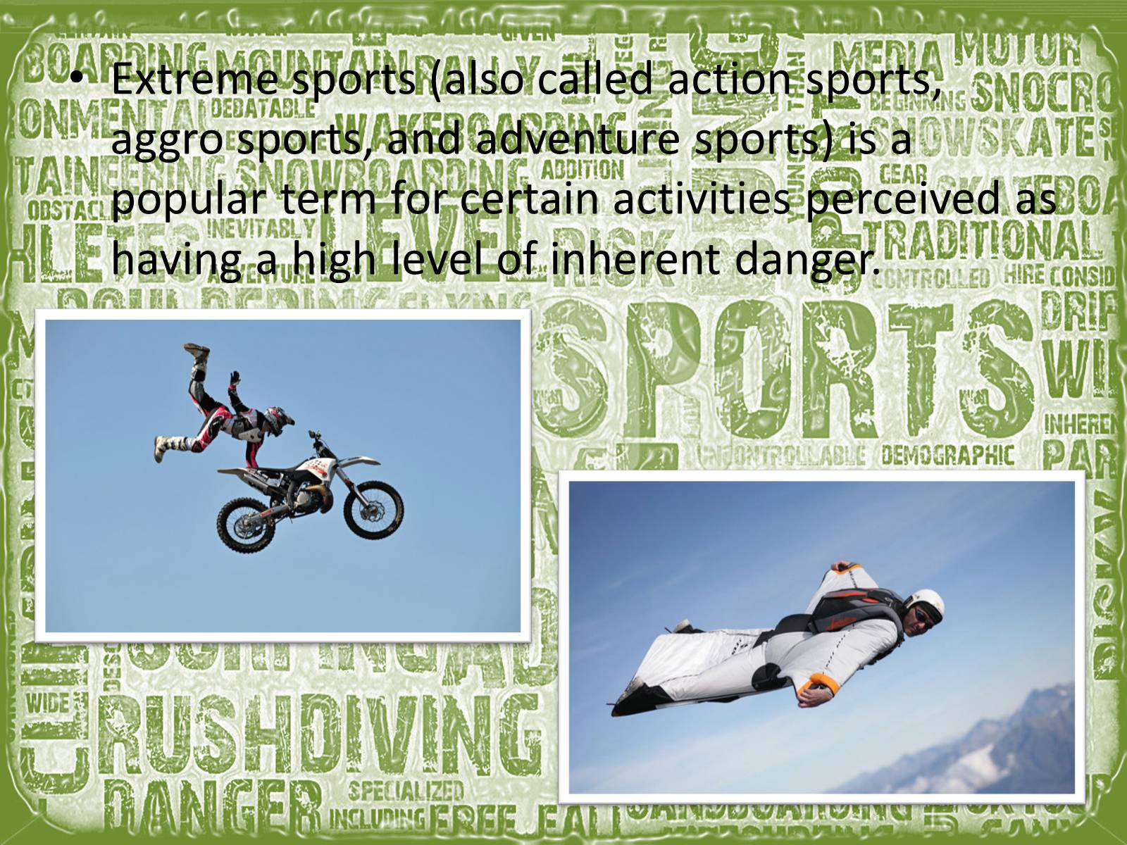 Презентація на тему «Extreme sport» (варіант 2) - Слайд #2