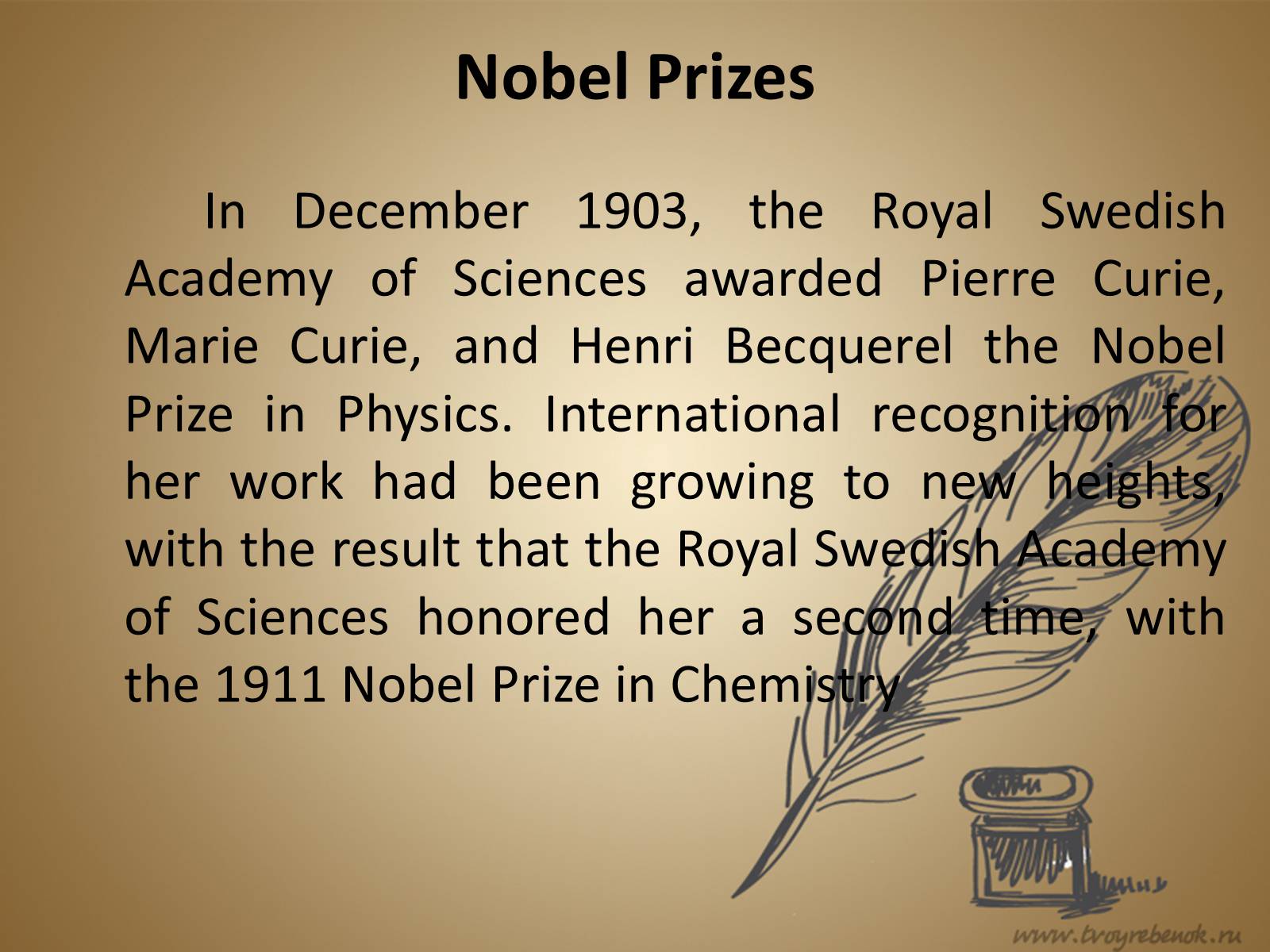 Презентація на тему «Marie Sklodowska-Curie» - Слайд #10