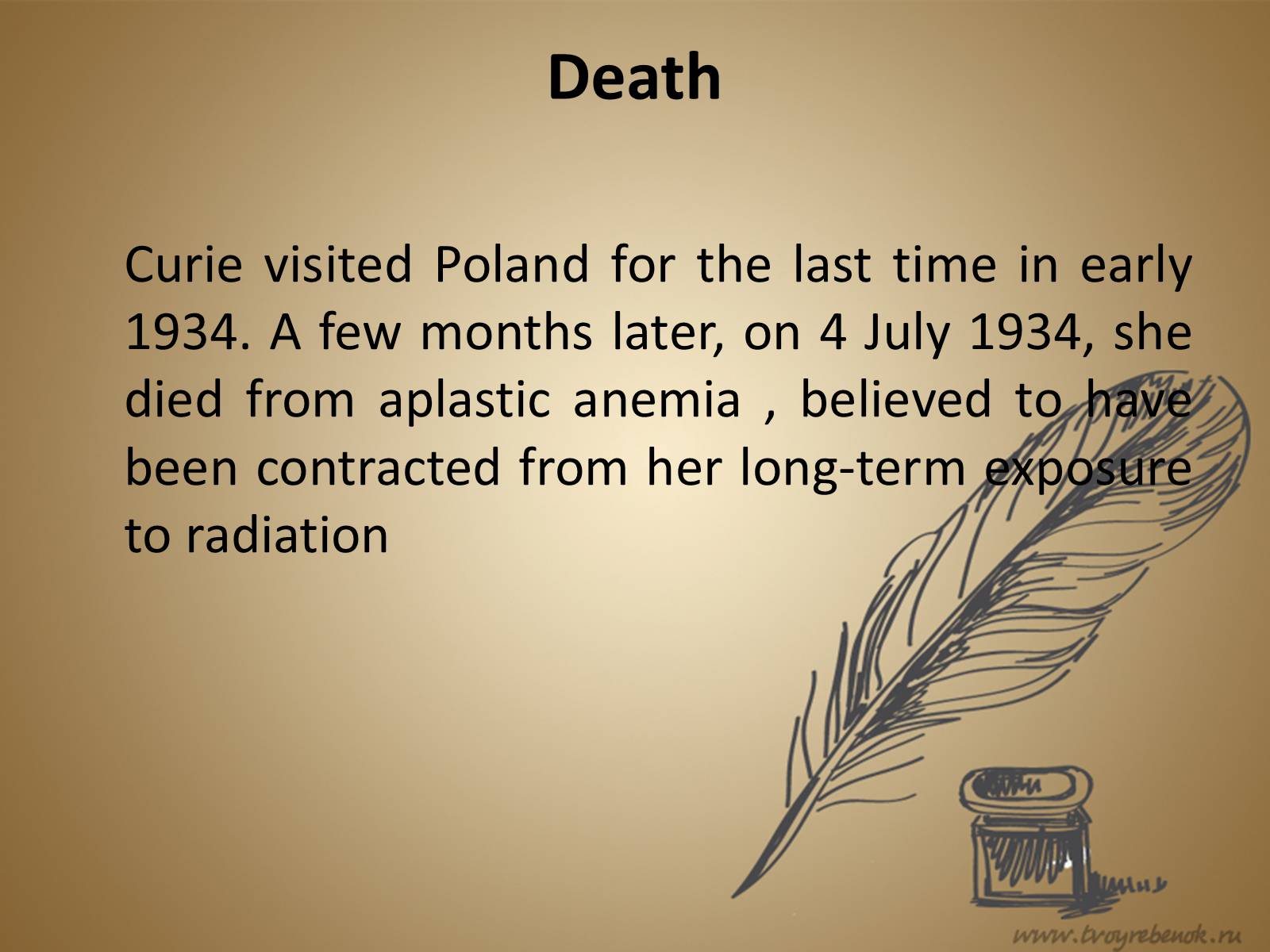 Презентація на тему «Marie Sklodowska-Curie» - Слайд #12