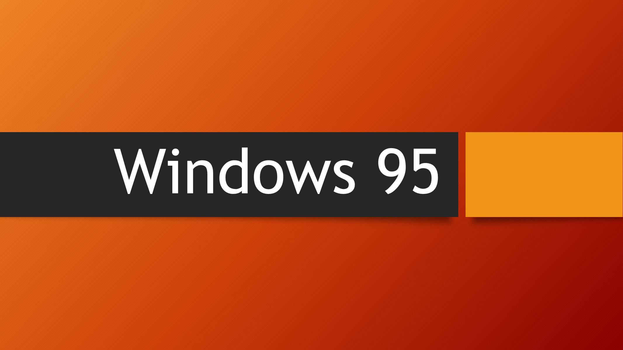 Презентація на тему «Windows 95» - Слайд #1