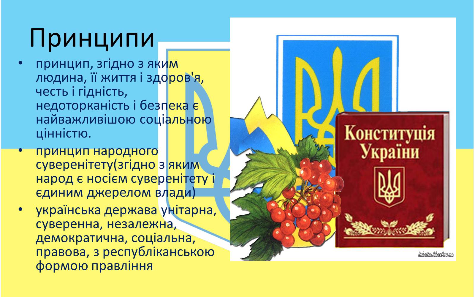Презентація на тему «Конституцiйний лад в Україні» - Слайд #4