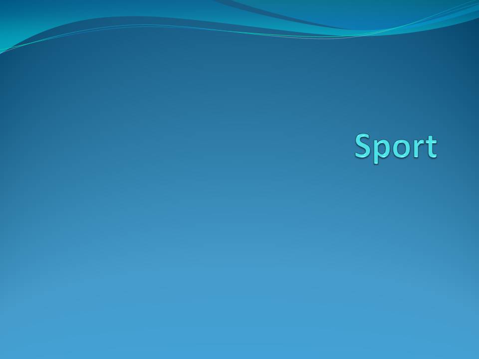 Презентація на тему «Sport» (варіант 3) - Слайд #1