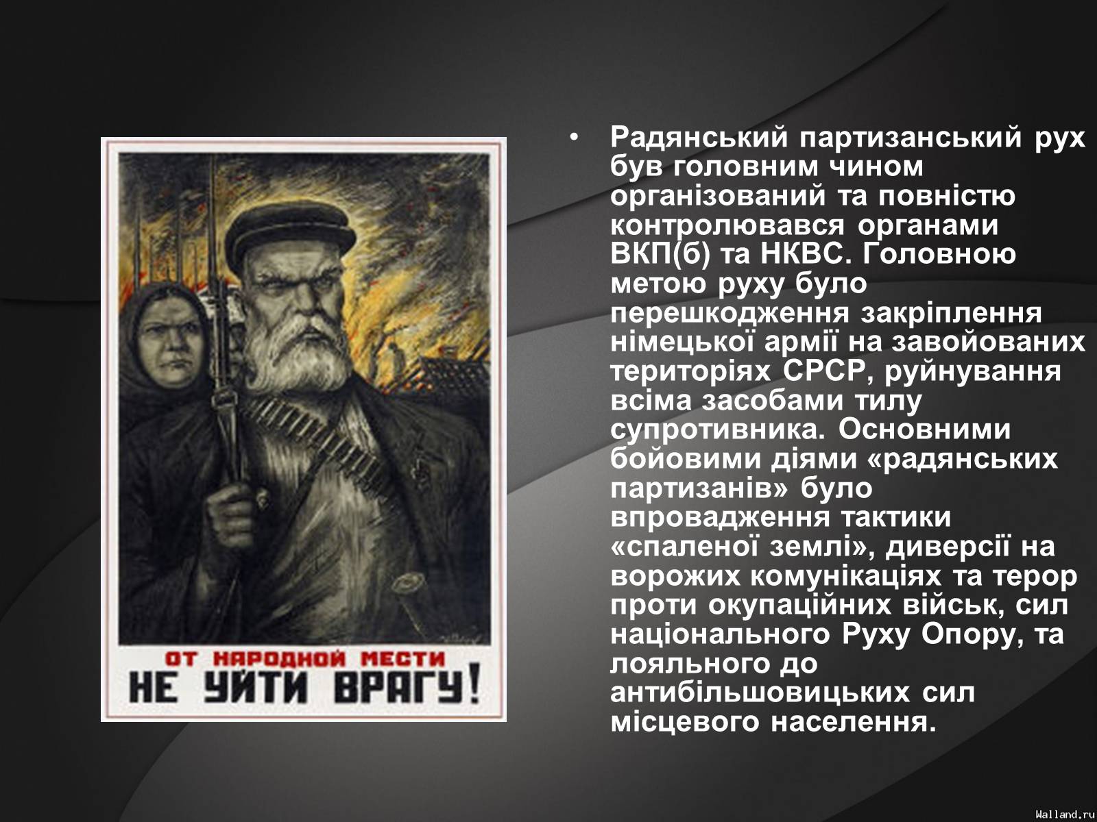 Презентація на тему «Партизани у Великій Вітчизняній Війні» - Слайд #3