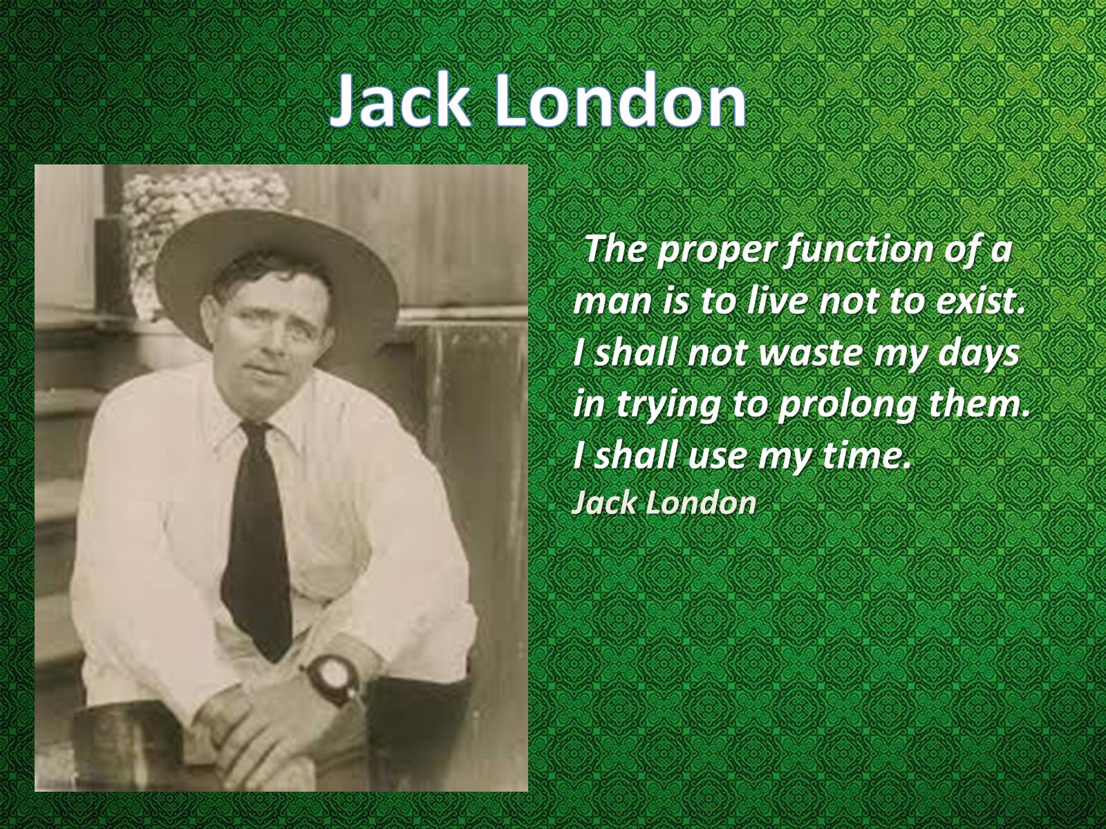 Презентація на тему «Jack London» (варіант 2) - Слайд #1