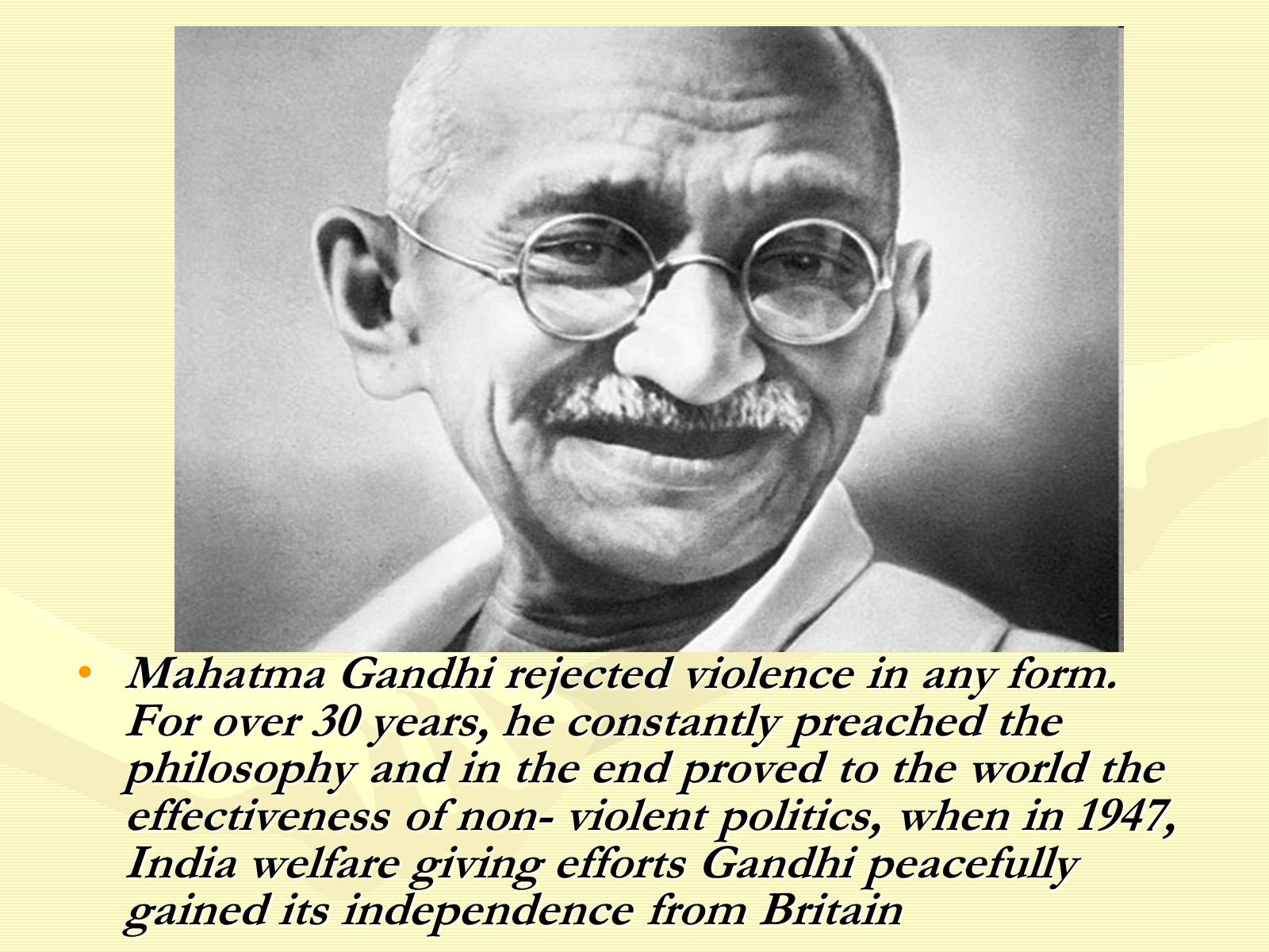 Презентація на тему «Mahatma Gandhi» - Слайд #4