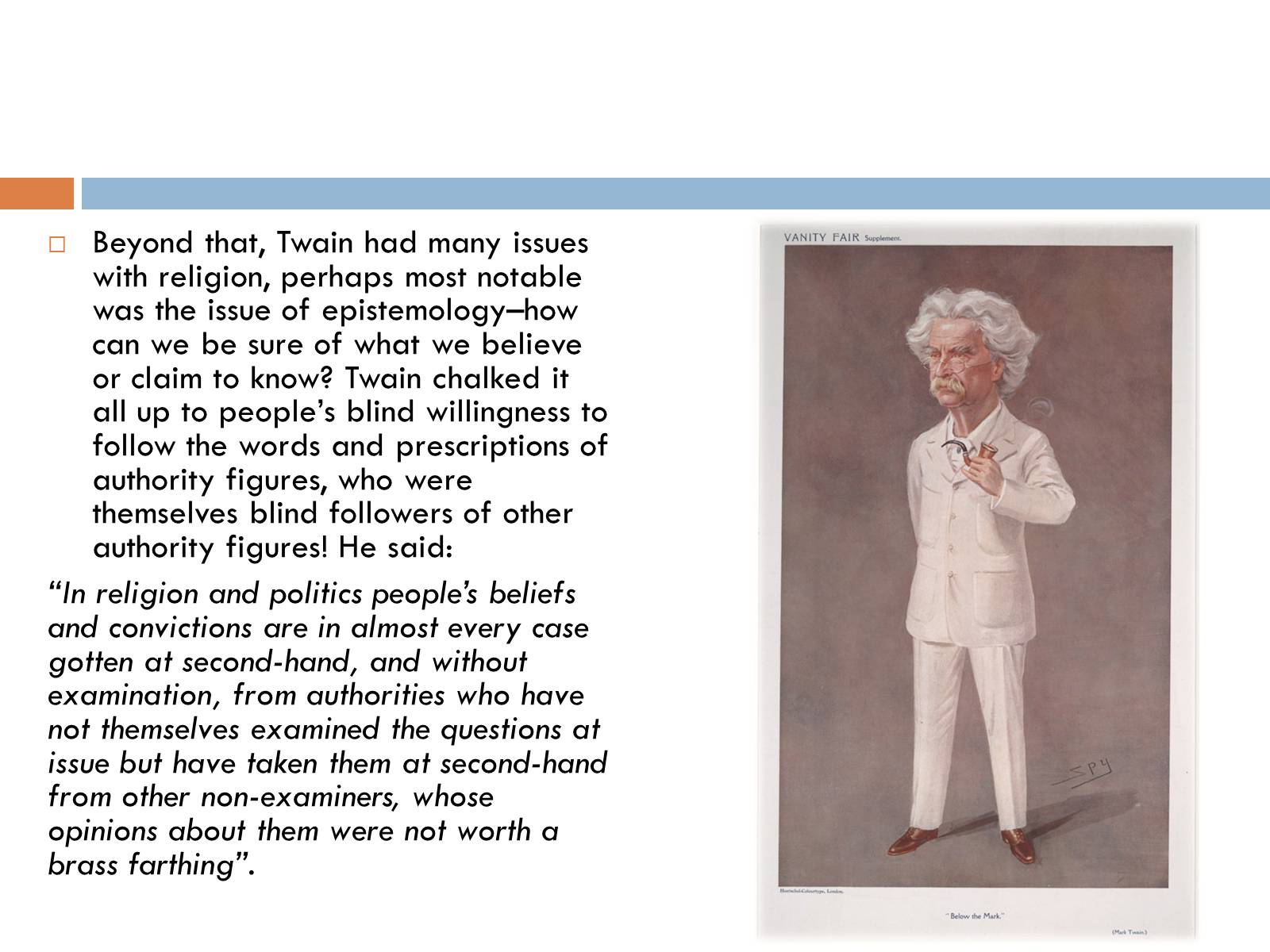 Презентація на тему «The religion and political views of Mark Twain» - Слайд #4