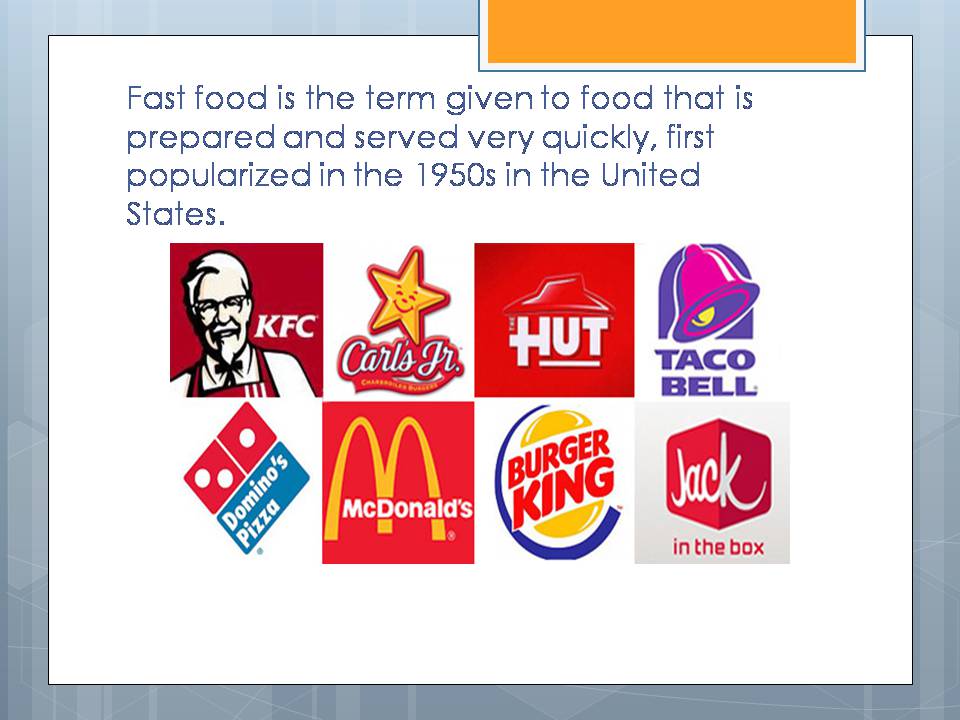Презентація на тему «Fast food» (варіант 4) - Слайд #2