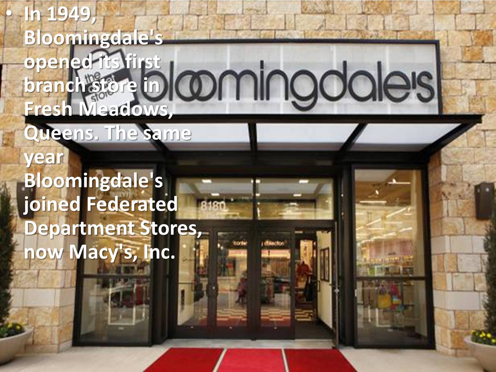 Презентація на тему «Bloomingdale’s» - Слайд #11