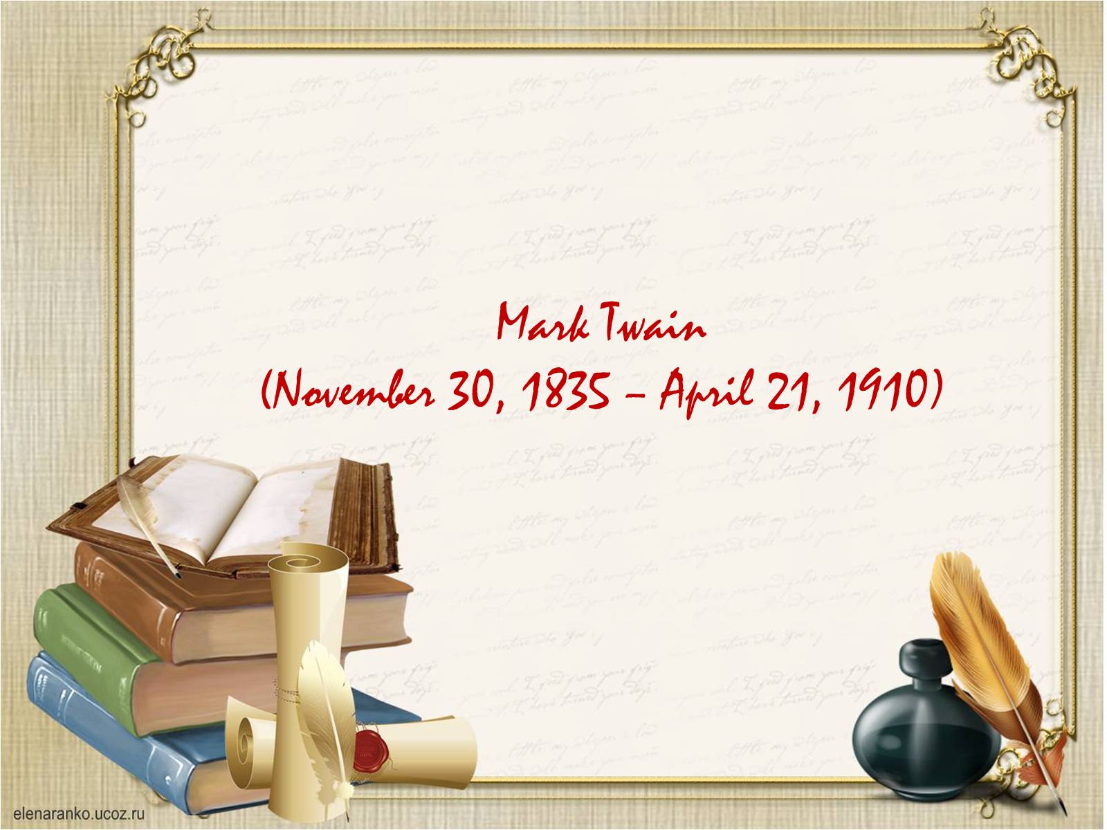 Презентація на тему «Mark Twain» - Слайд #1