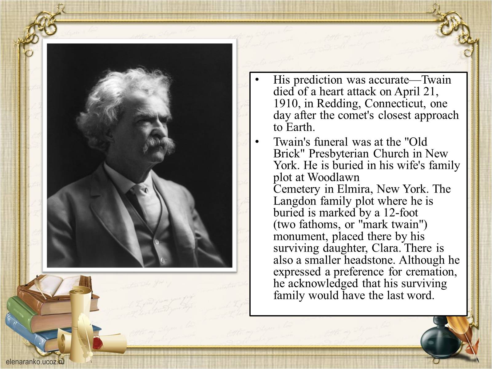 Презентація на тему «Mark Twain» - Слайд #6