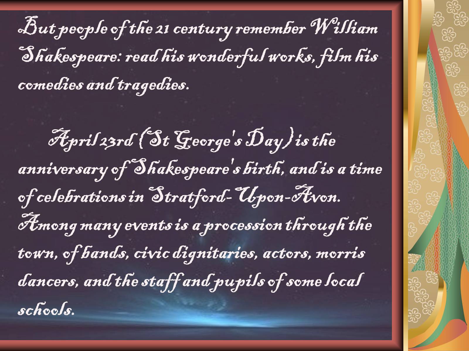 Презентація на тему «William Shakespeare» (варіант 3) - Слайд #21