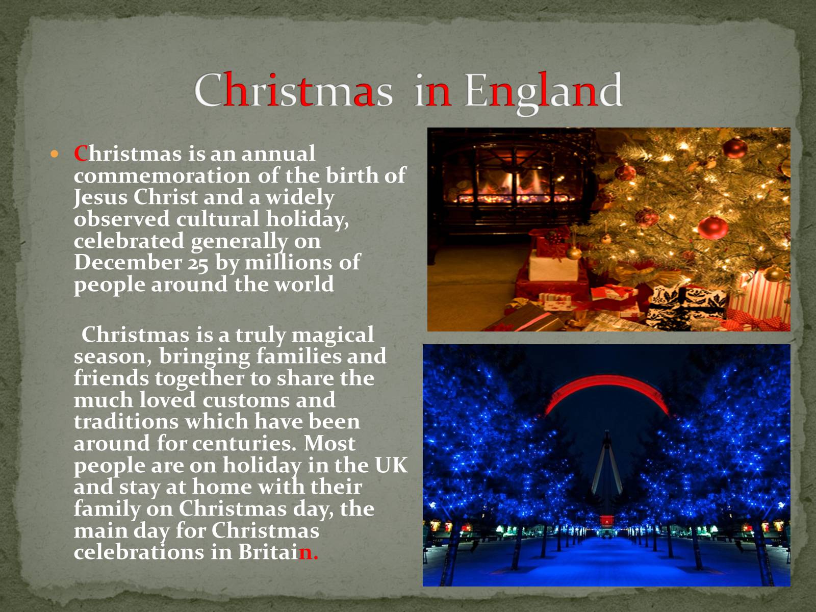 Презентація на тему «Christmas traditions in England» - Слайд #3