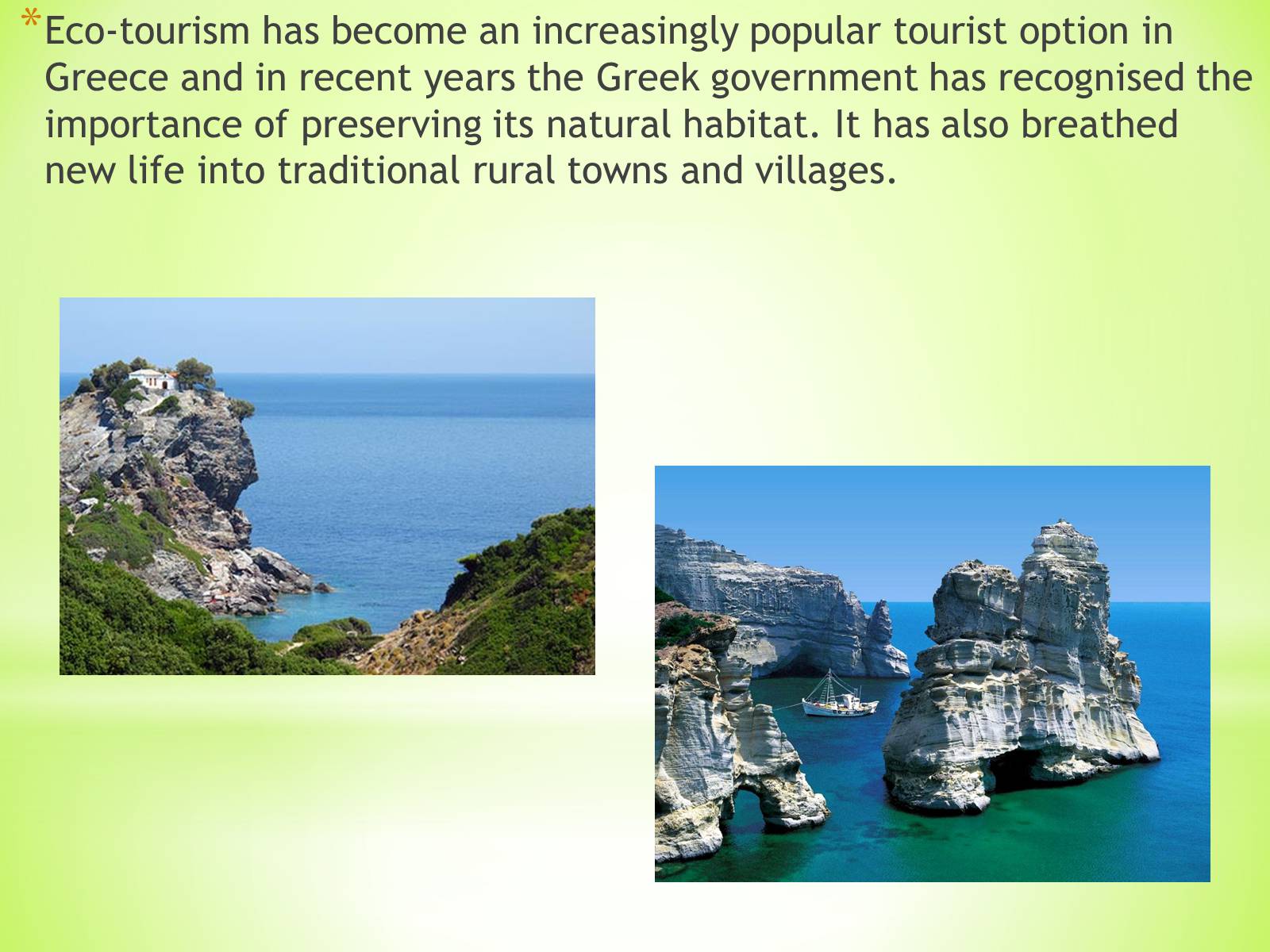 Презентація на тему «Ecotourism in Greece» - Слайд #2