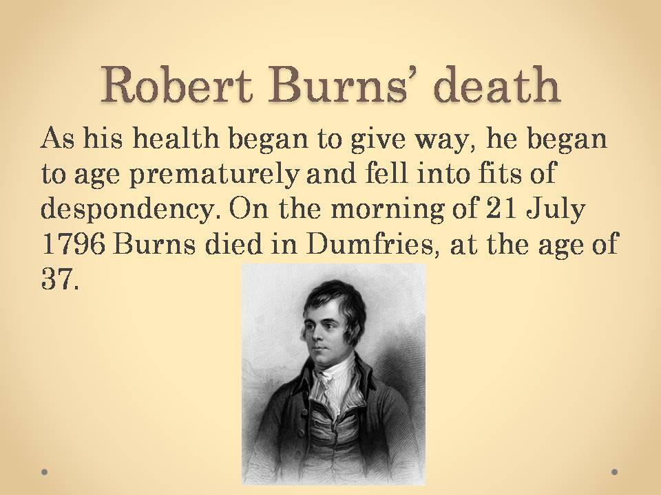 Презентація на тему «Robert Burns» (варіант 2) - Слайд #10