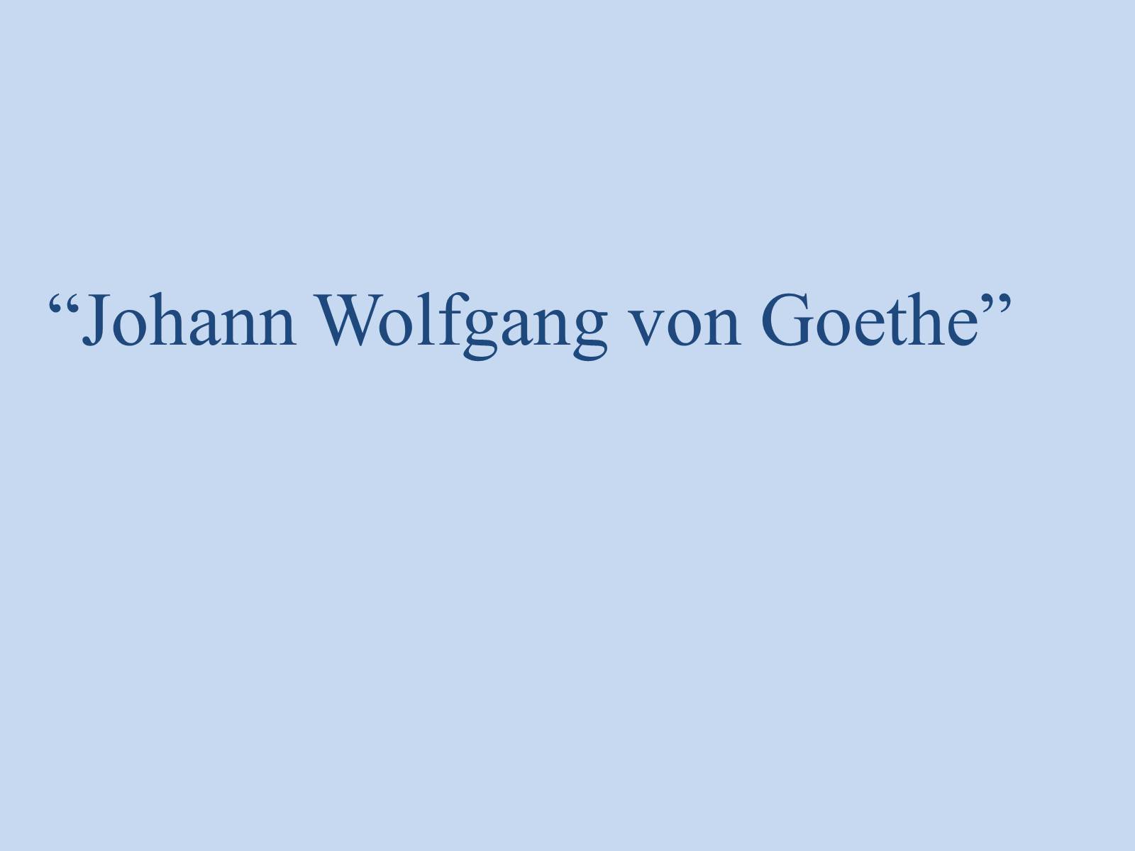 Презентація на тему «Johann Wolfgang von Goethe» (варіант 4) - Слайд #1