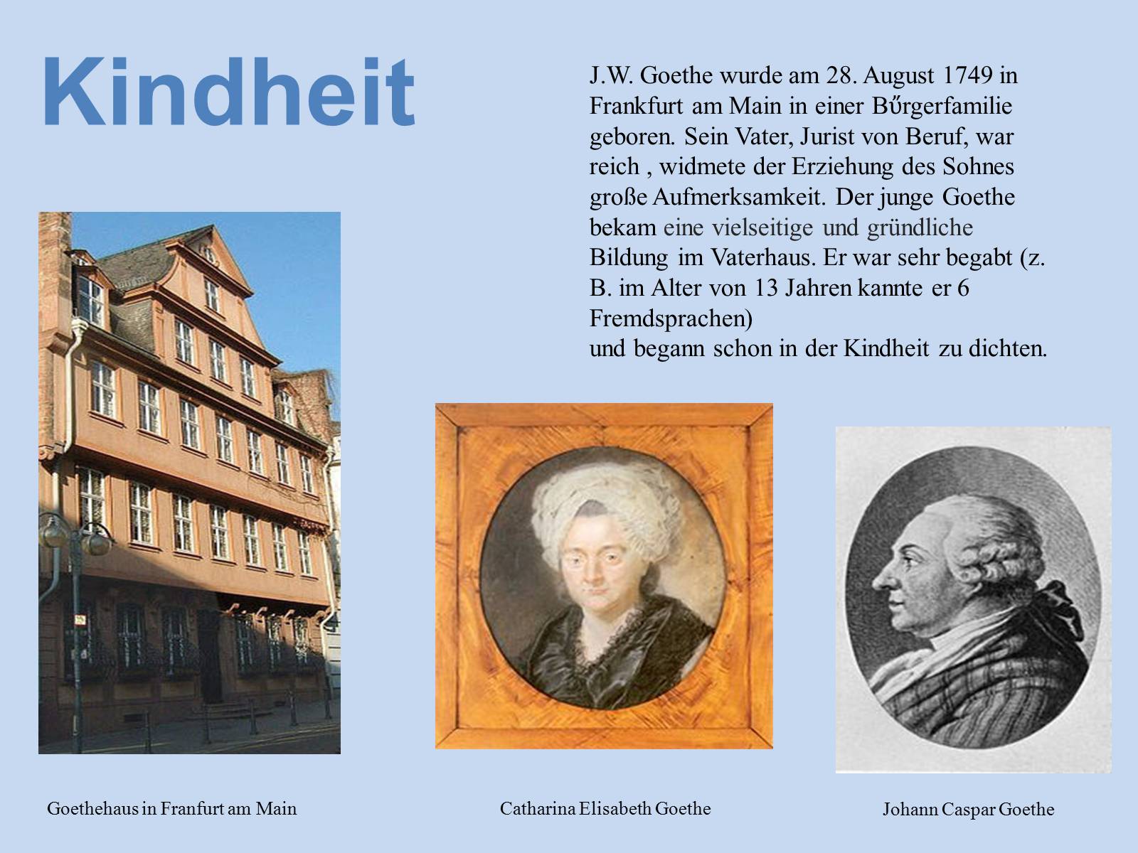 Презентація на тему «Johann Wolfgang von Goethe» (варіант 4) - Слайд #3