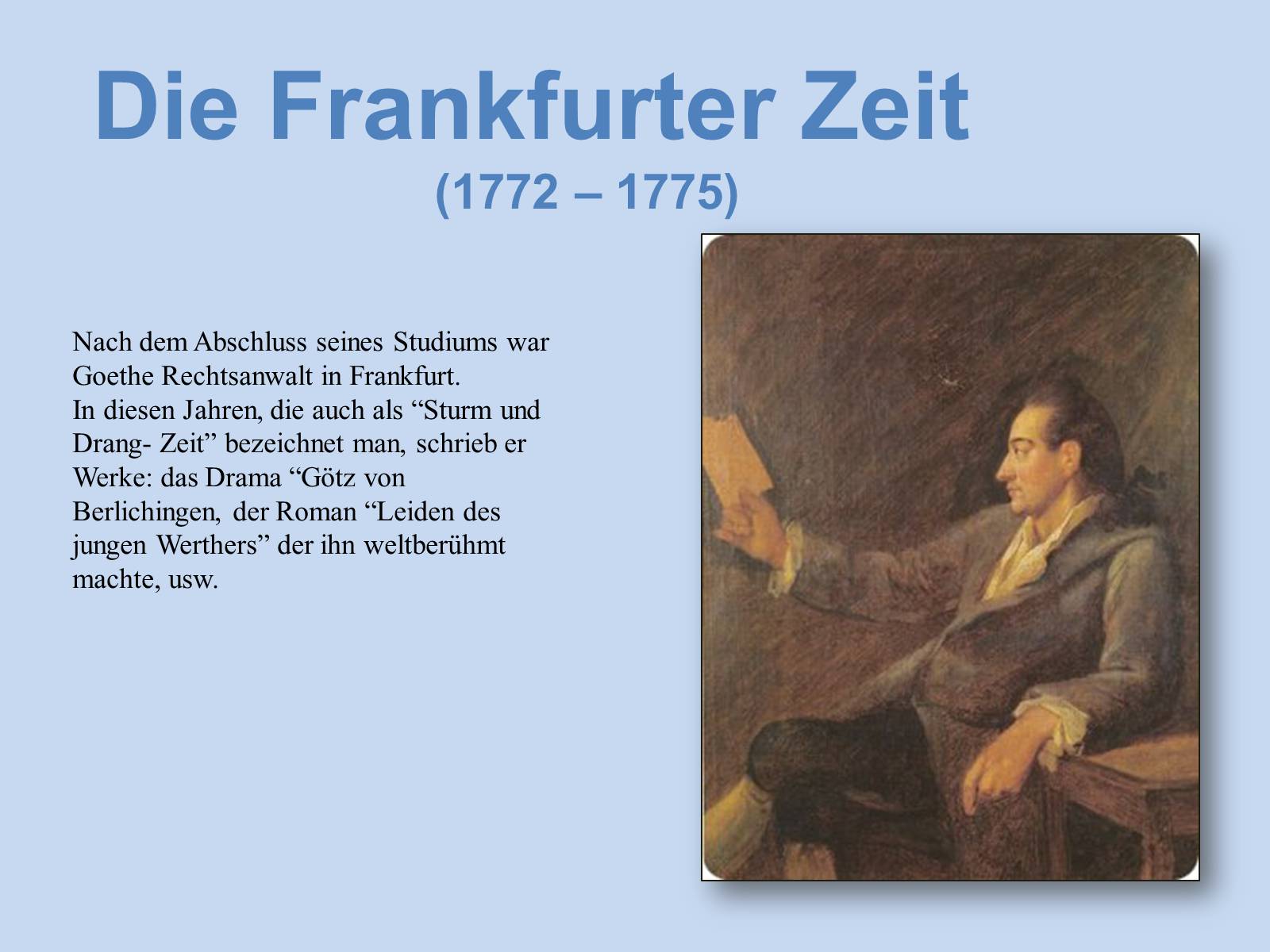 Презентація на тему «Johann Wolfgang von Goethe» (варіант 4) - Слайд #7