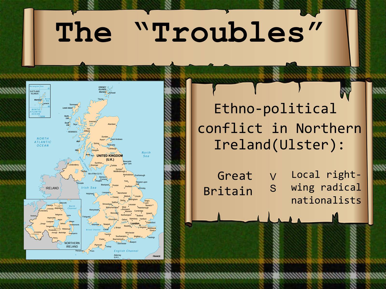 Презентація на тему «The “Troubles”» - Слайд #1