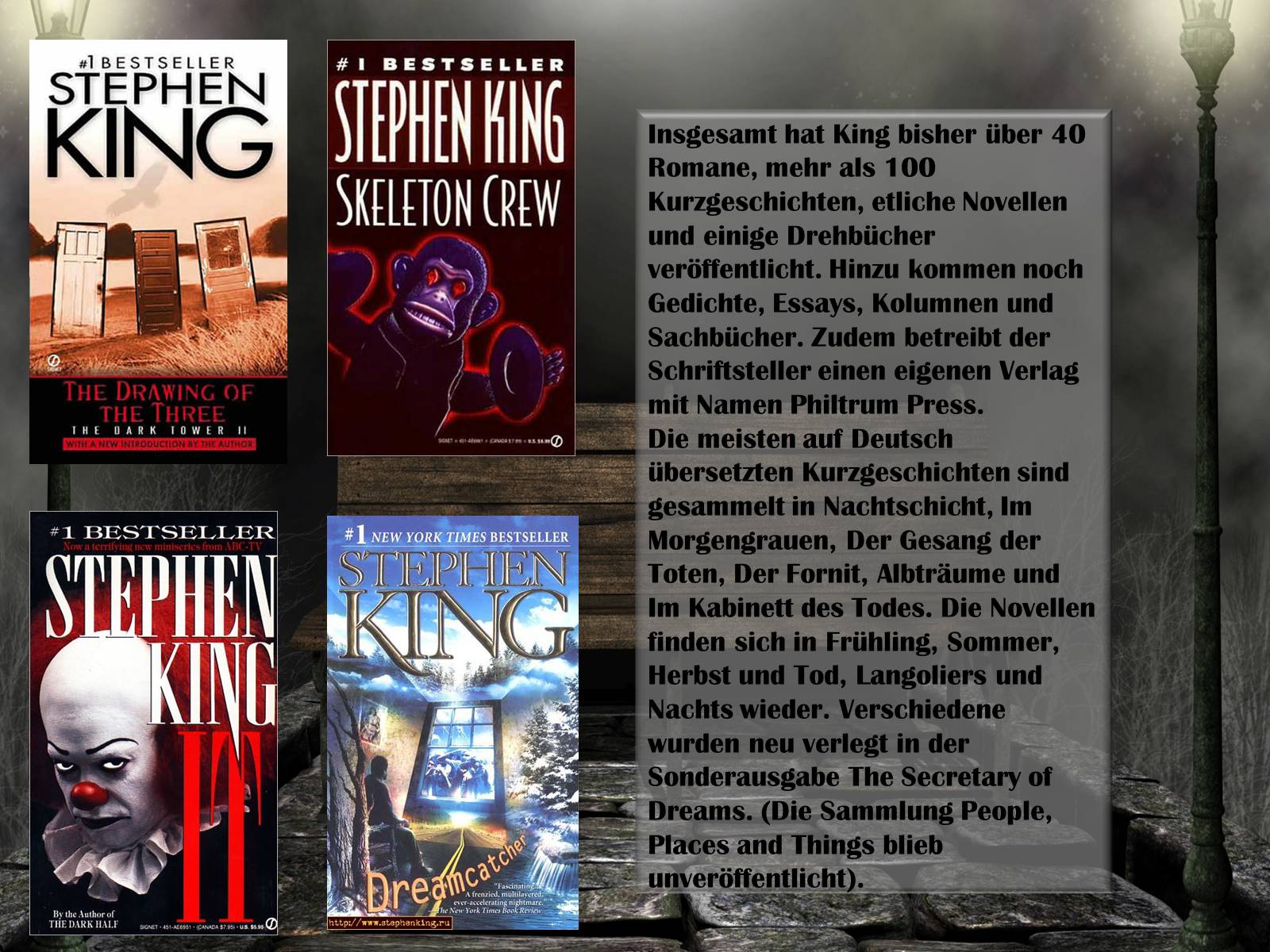 Презентація на тему «Stephen King» - Слайд #6