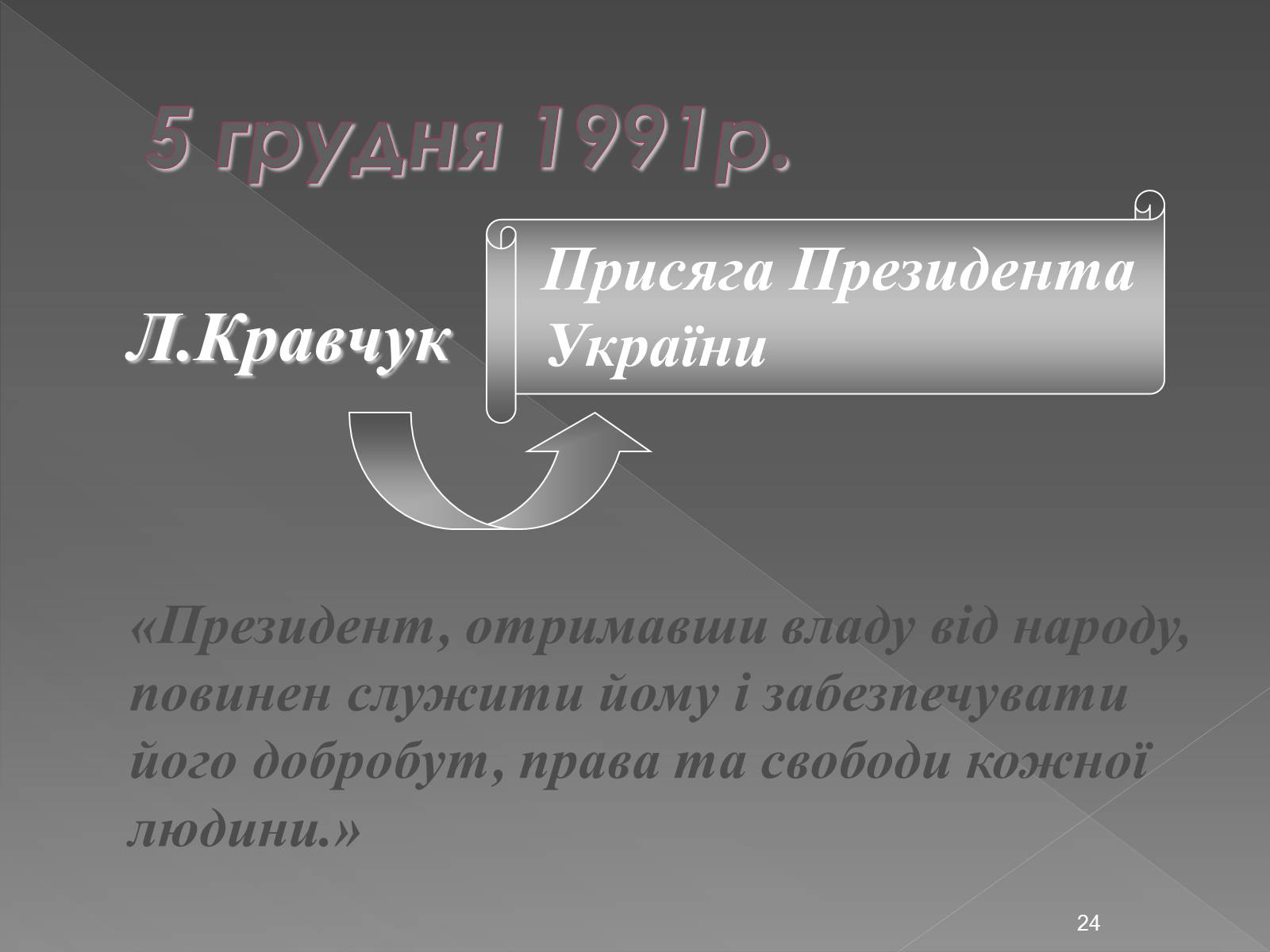 Презентація на тему «Здобуття Україною незалежності» (варіант 2) - Слайд #24