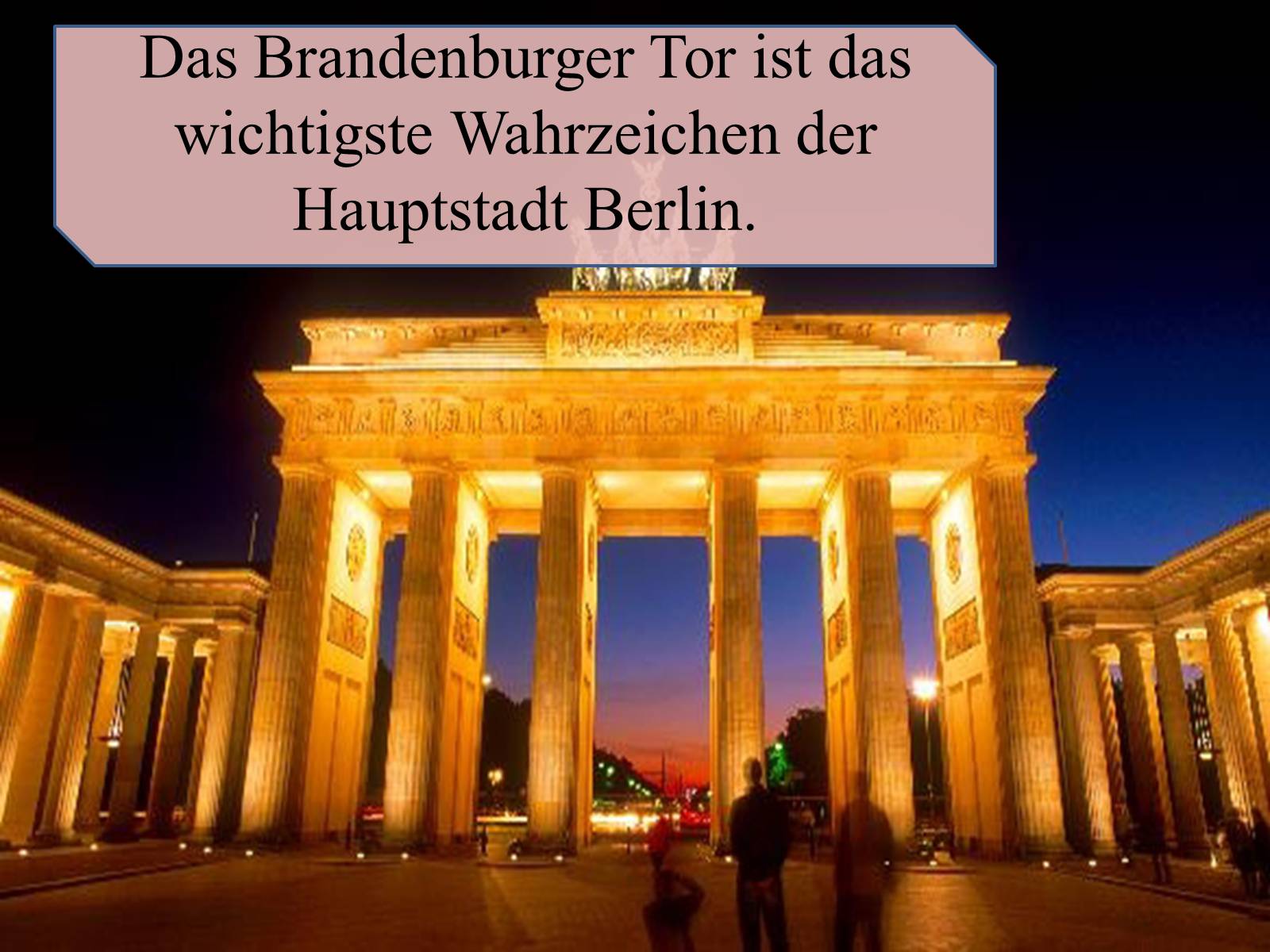 Презентація на тему «Das Brandenburger Tor» - Слайд #2