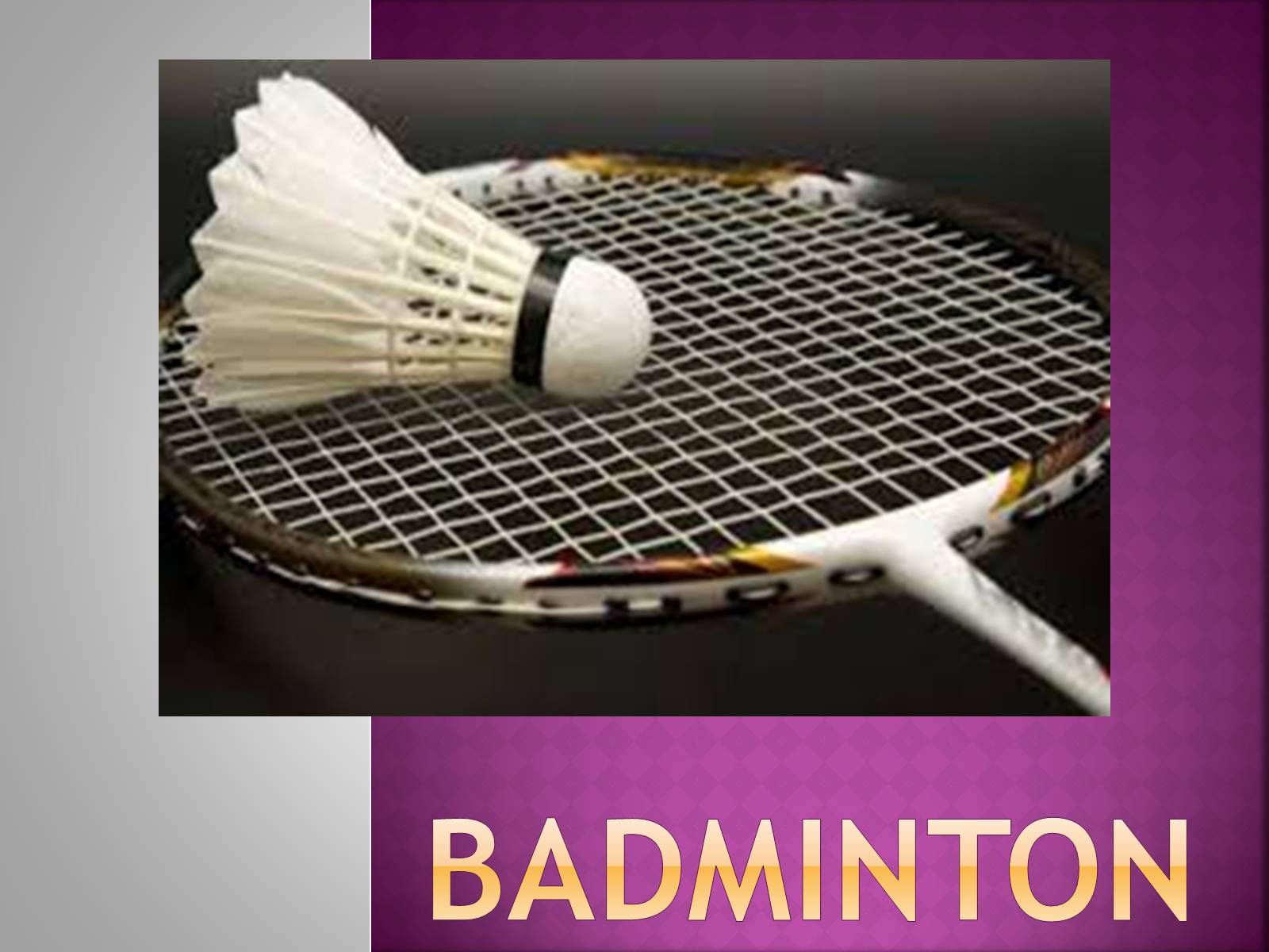 Презентація на тему «Badminton» - Слайд #1