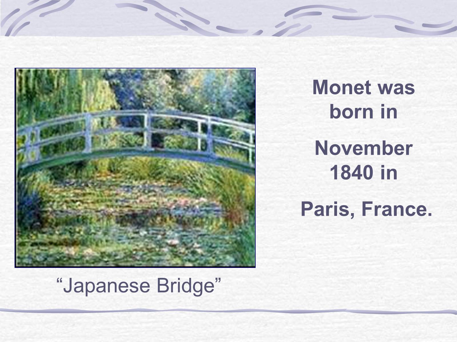 Презентація на тему «Claude Monet» (варіант 3) - Слайд #2