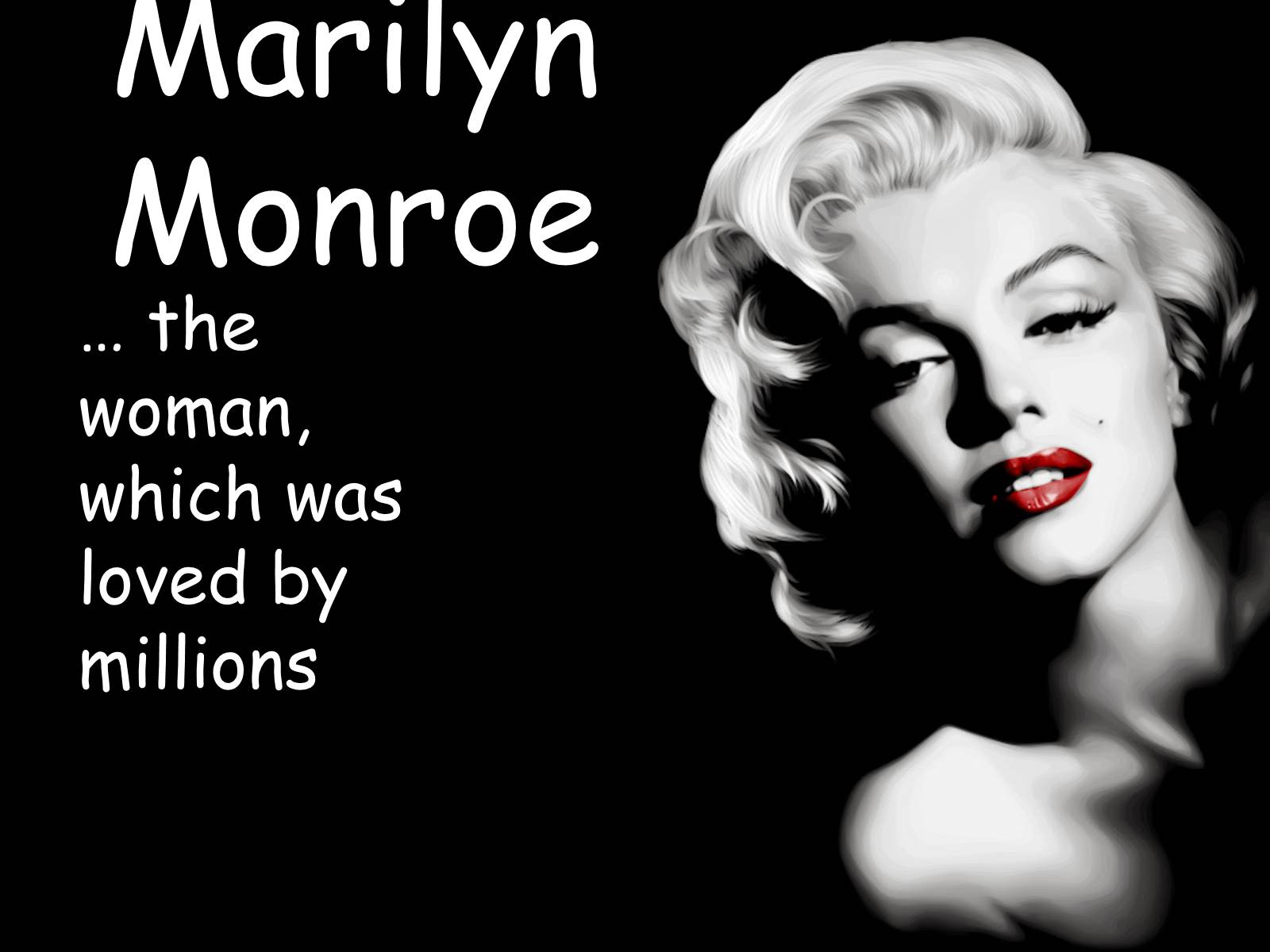 Презентація на тему «Marilyn Monroe» (варіант 3) - Слайд #1