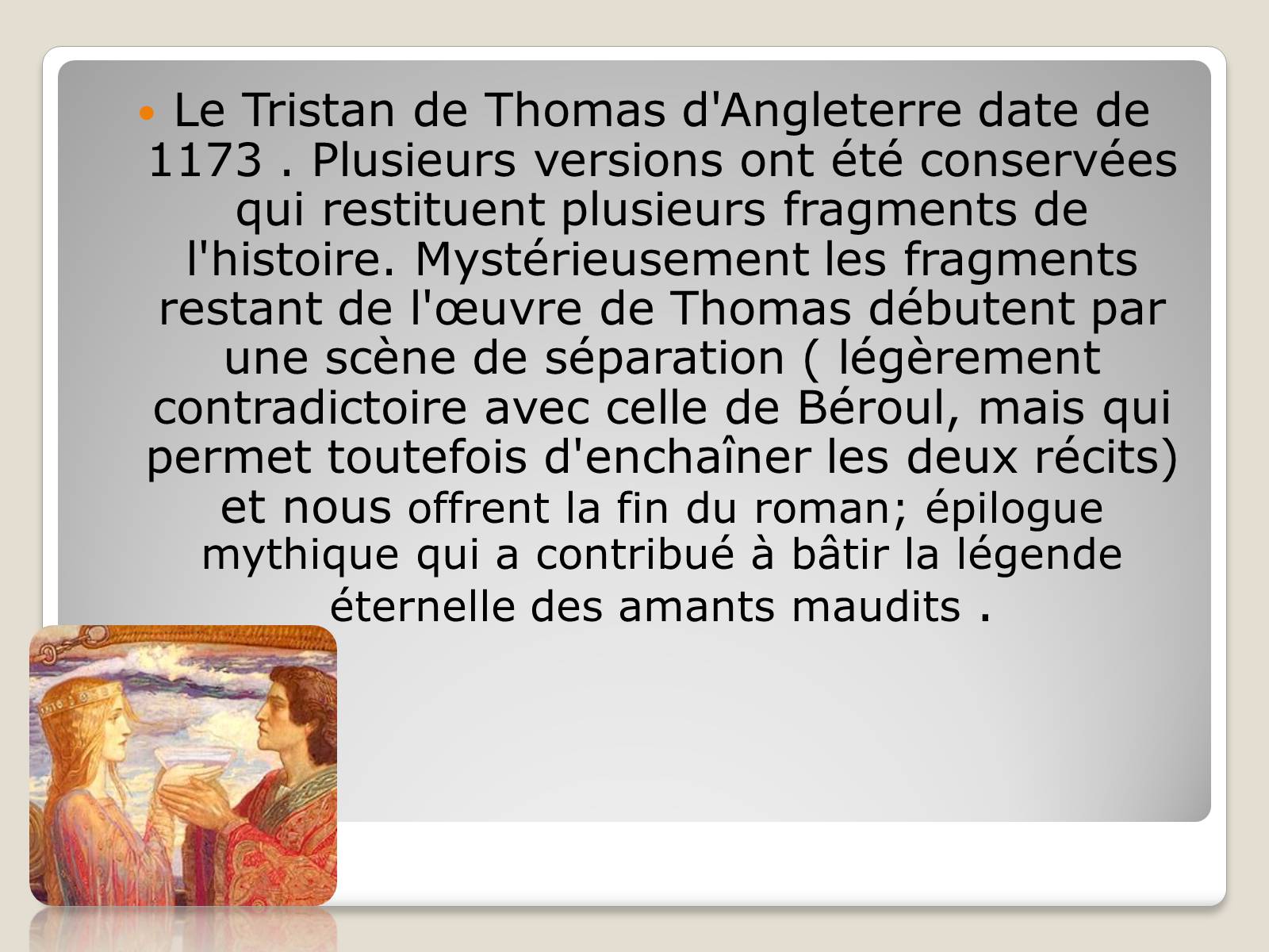 Презентація на тему «Tristan et Iseut» - Слайд #5