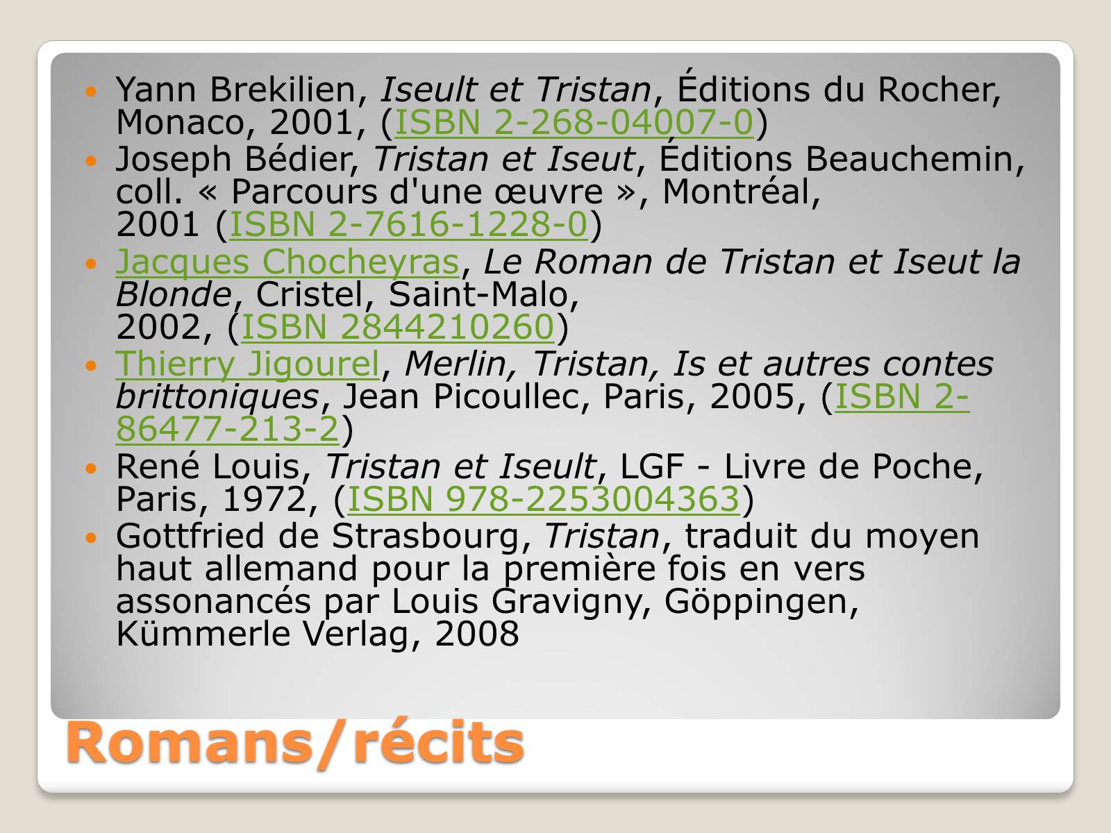 Презентація на тему «Tristan et Iseut» - Слайд #11