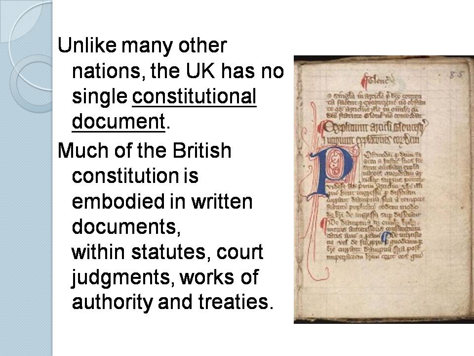 The reform of the British constitution remains