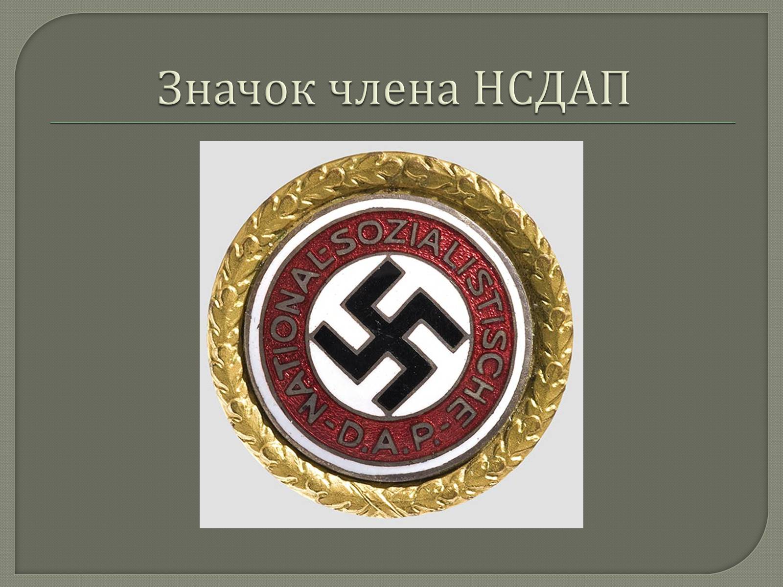 Значок член НСДАП СС