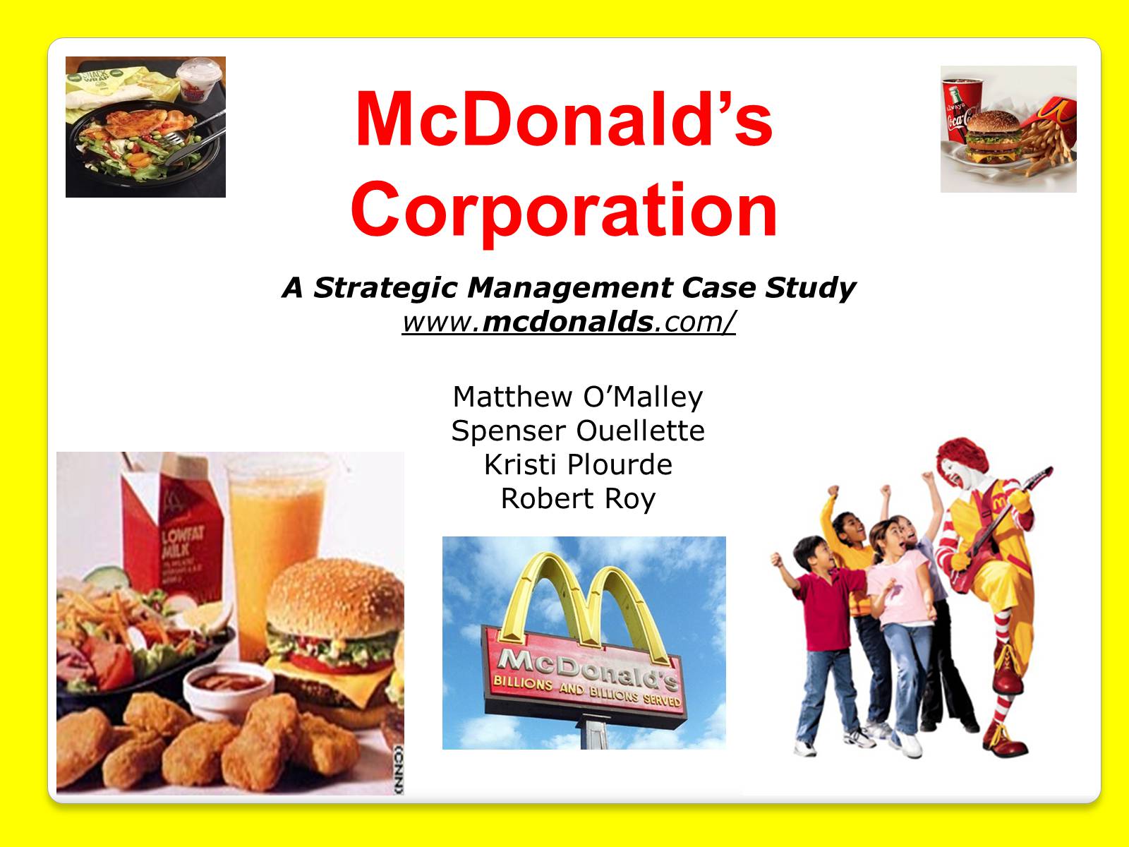 Презентація на тему «McDonald’s Corporation» - Слайд #1
