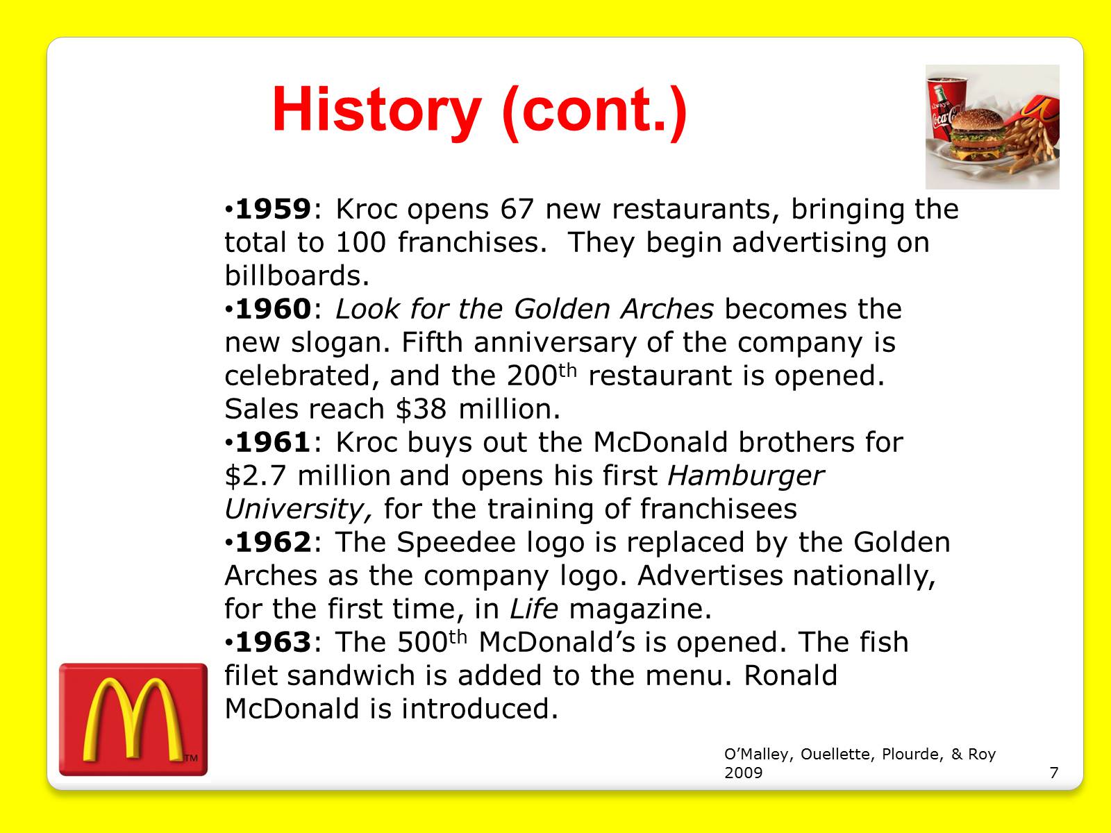 Презентація на тему «McDonald’s Corporation» - Слайд #7