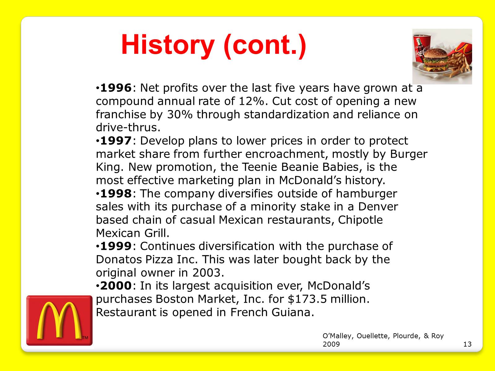 Презентація на тему «McDonald’s Corporation» - Слайд #13