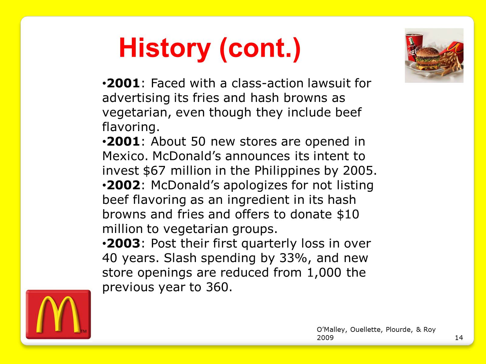 Презентація на тему «McDonald’s Corporation» - Слайд #14