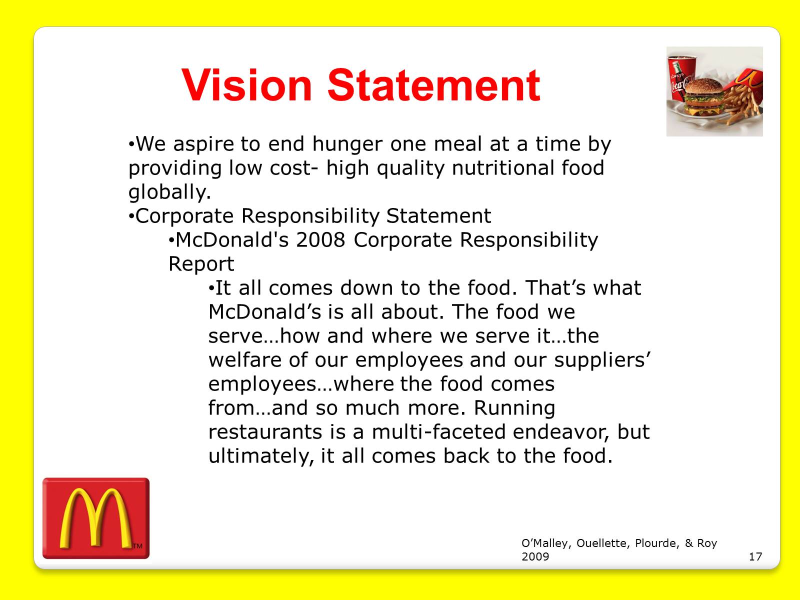 Презентація на тему «McDonald’s Corporation» - Слайд #17