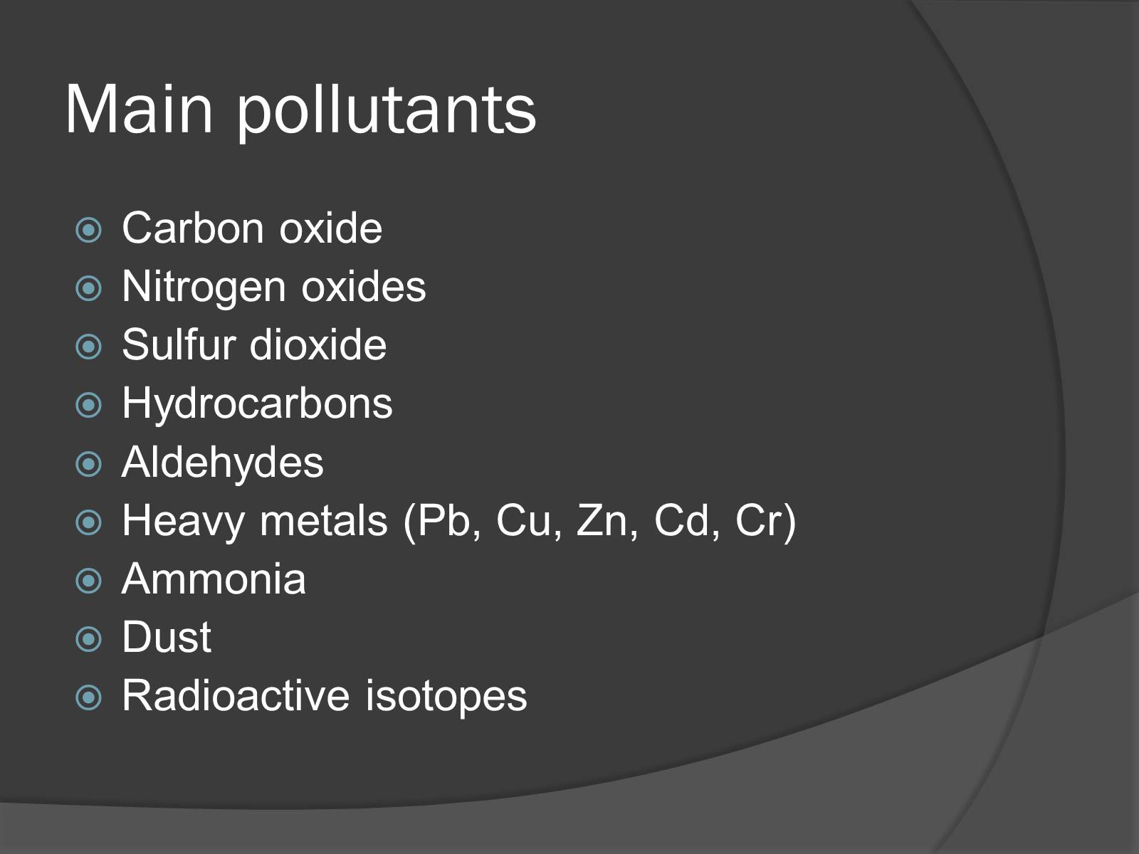 Презентація на тему «Pollution of the atmosphere of Earth» - Слайд #8