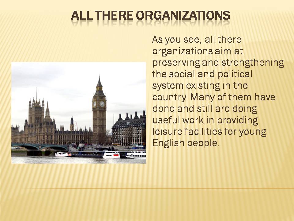 Презентація на тему «Youth organizations in Great Britain» (варіант 2) - Слайд #8