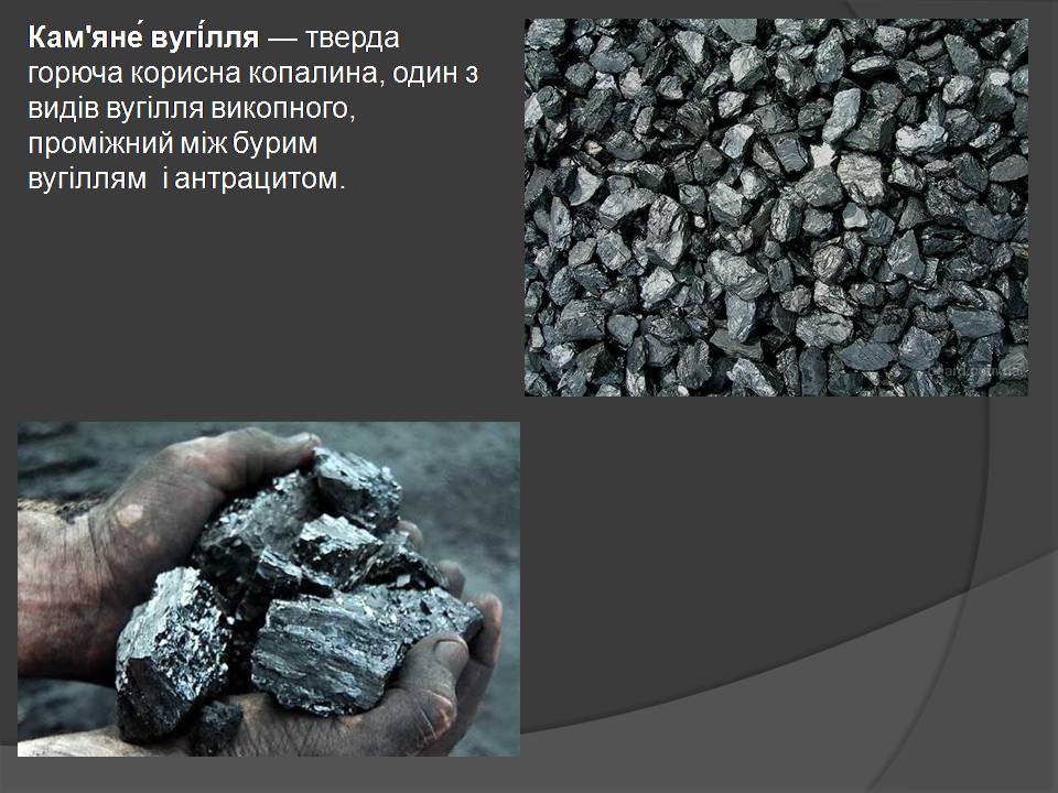 Презентація на тему «Кам’яне вугілля» (варіант 10) - Слайд #3