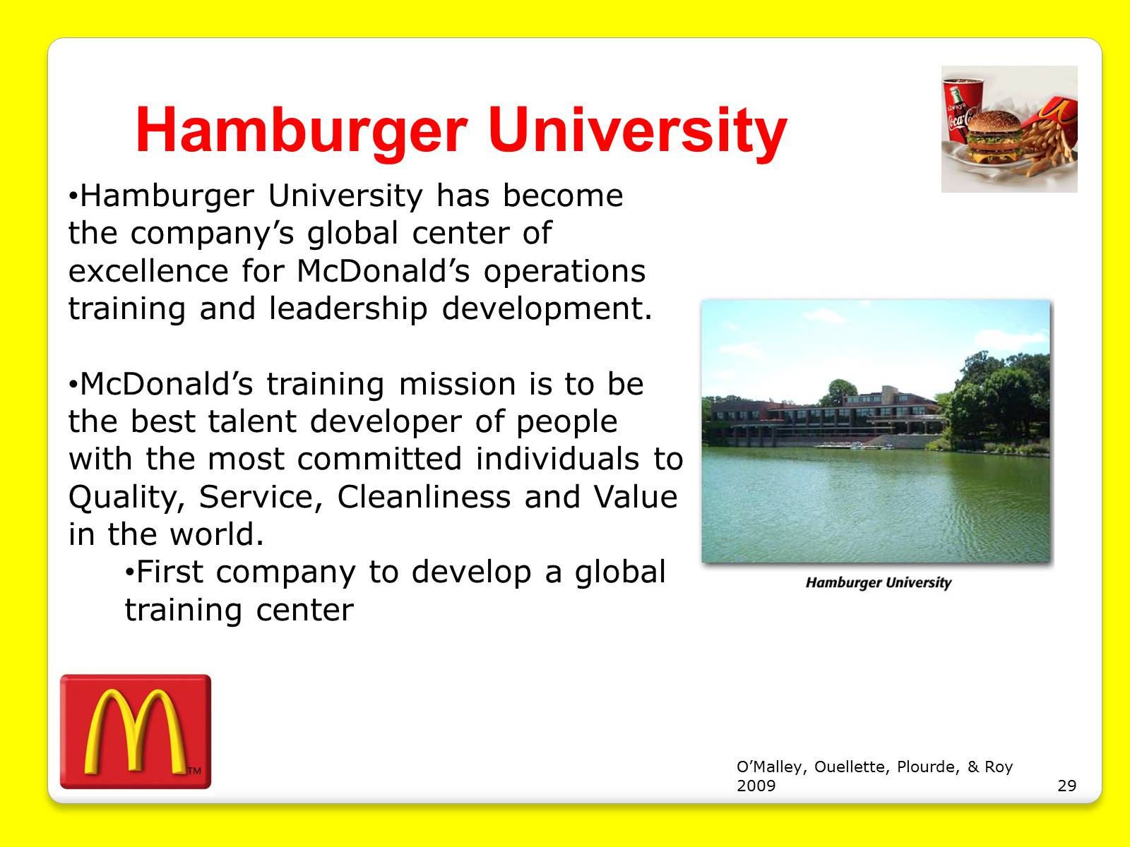 Презентація на тему «McDonald’s Corporation» - Слайд #29