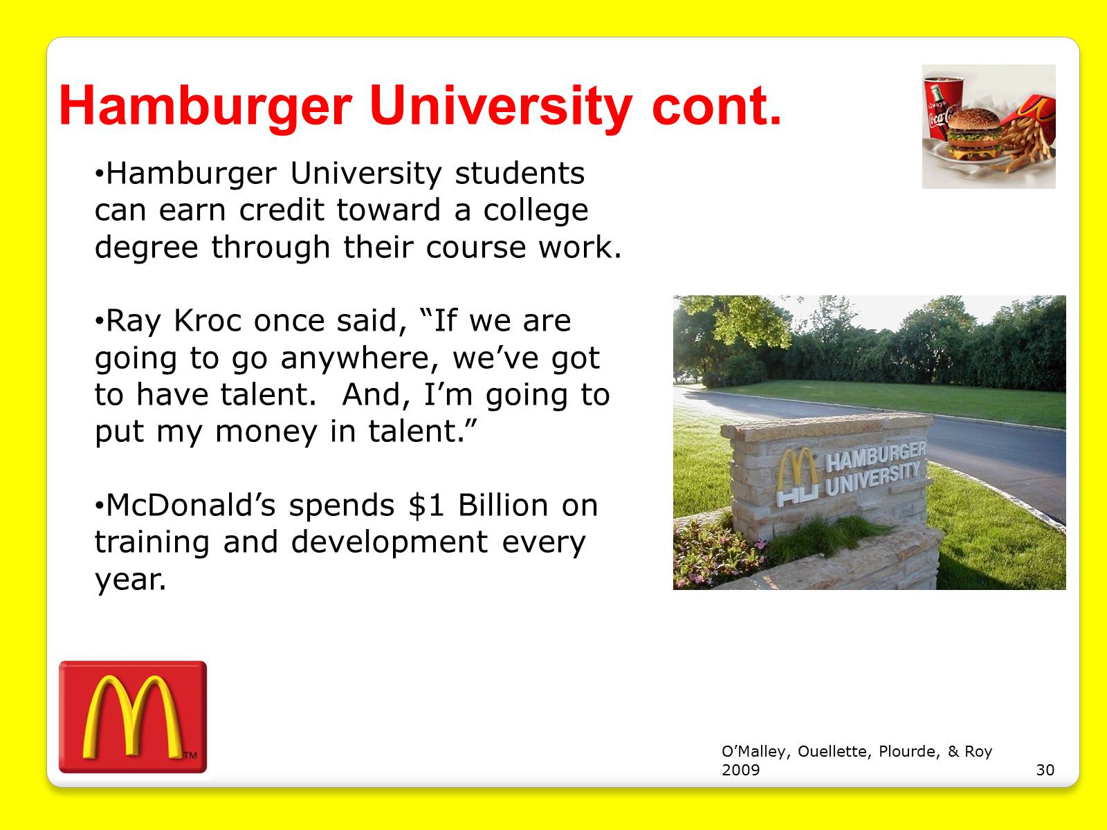 Презентація на тему «McDonald’s Corporation» - Слайд #30