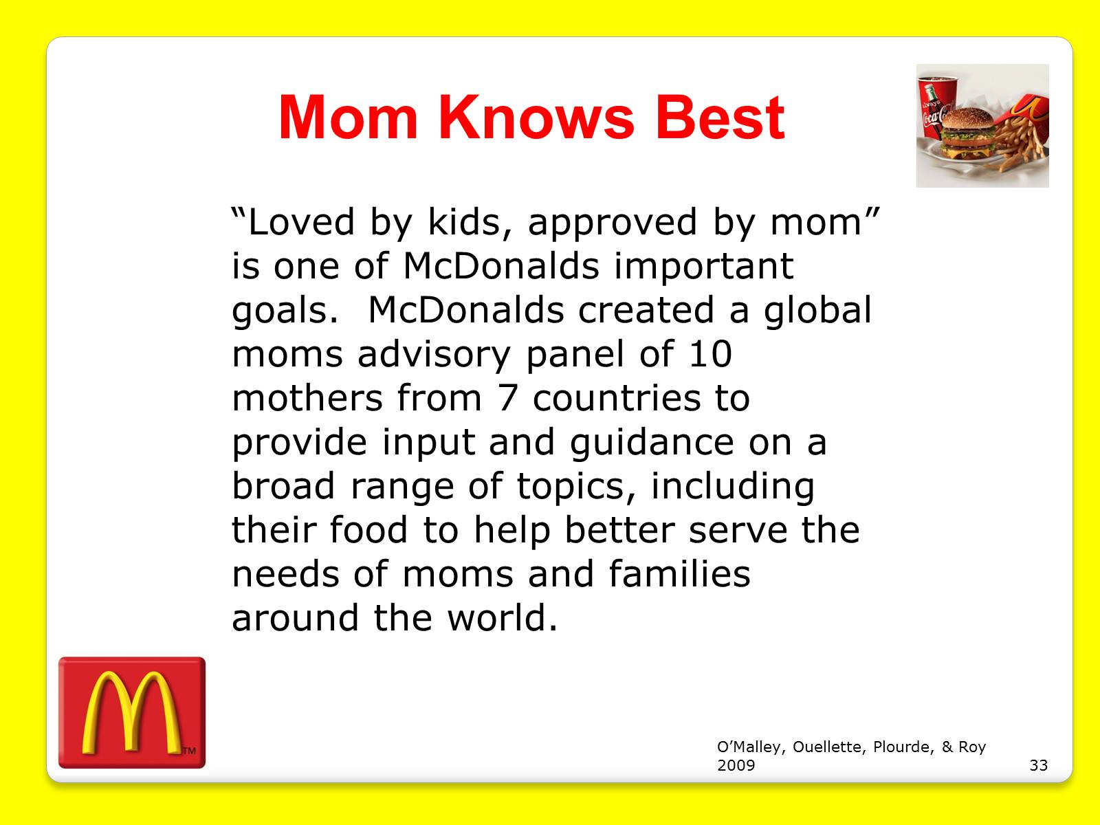 Презентація на тему «McDonald’s Corporation» - Слайд #33