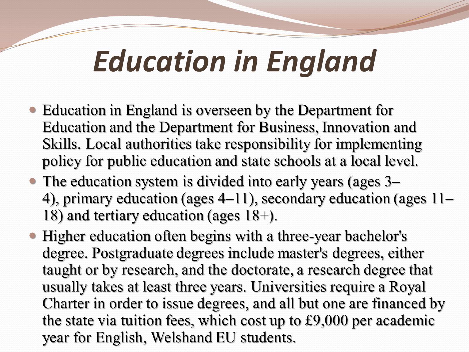 Презентація на тему «Education in Great Britain» (варіант 2) - Слайд #2