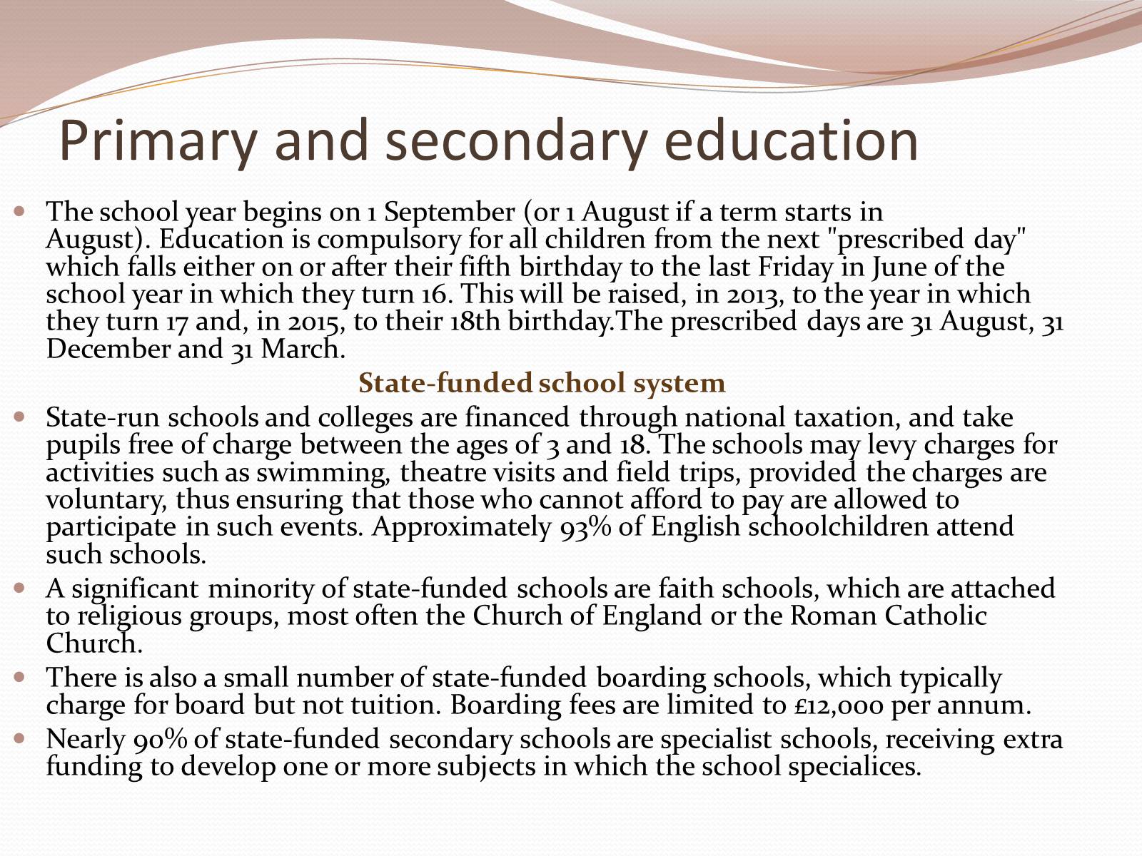 Презентація на тему «Education in Great Britain» (варіант 2) - Слайд #4