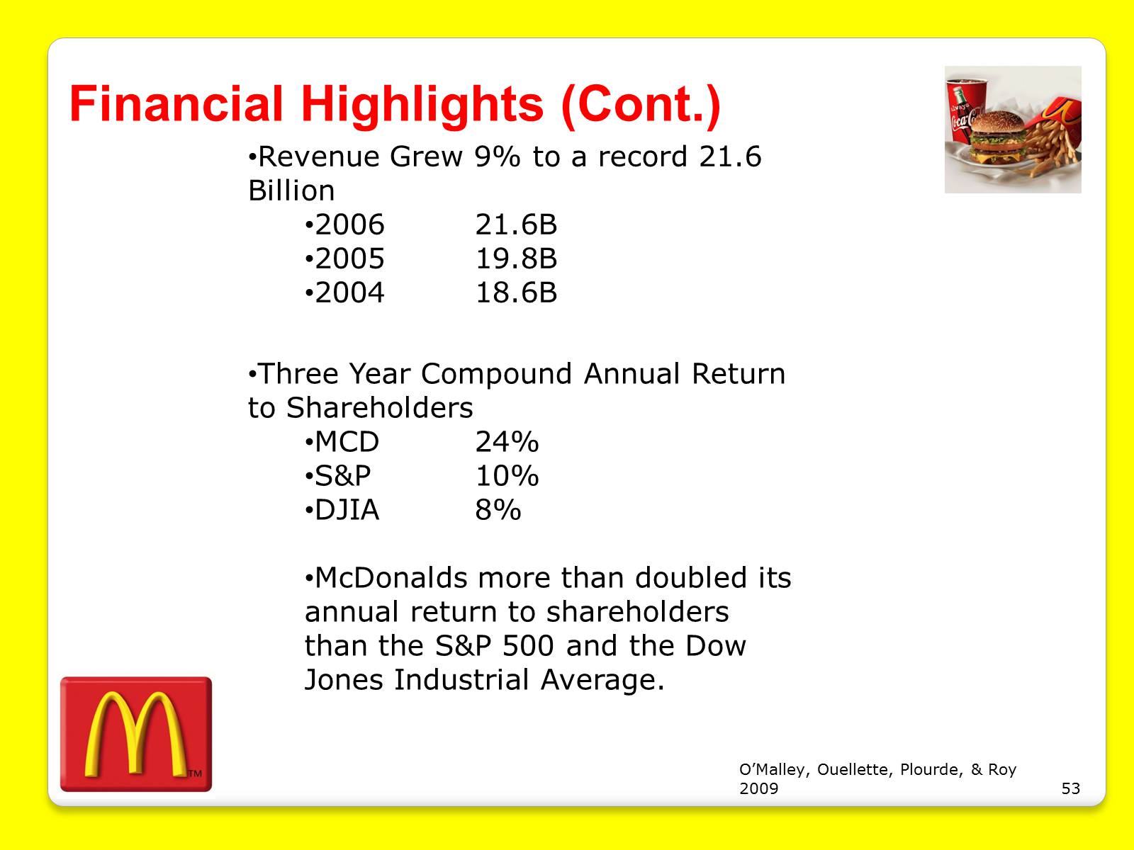 Презентація на тему «McDonald’s Corporation» - Слайд #53